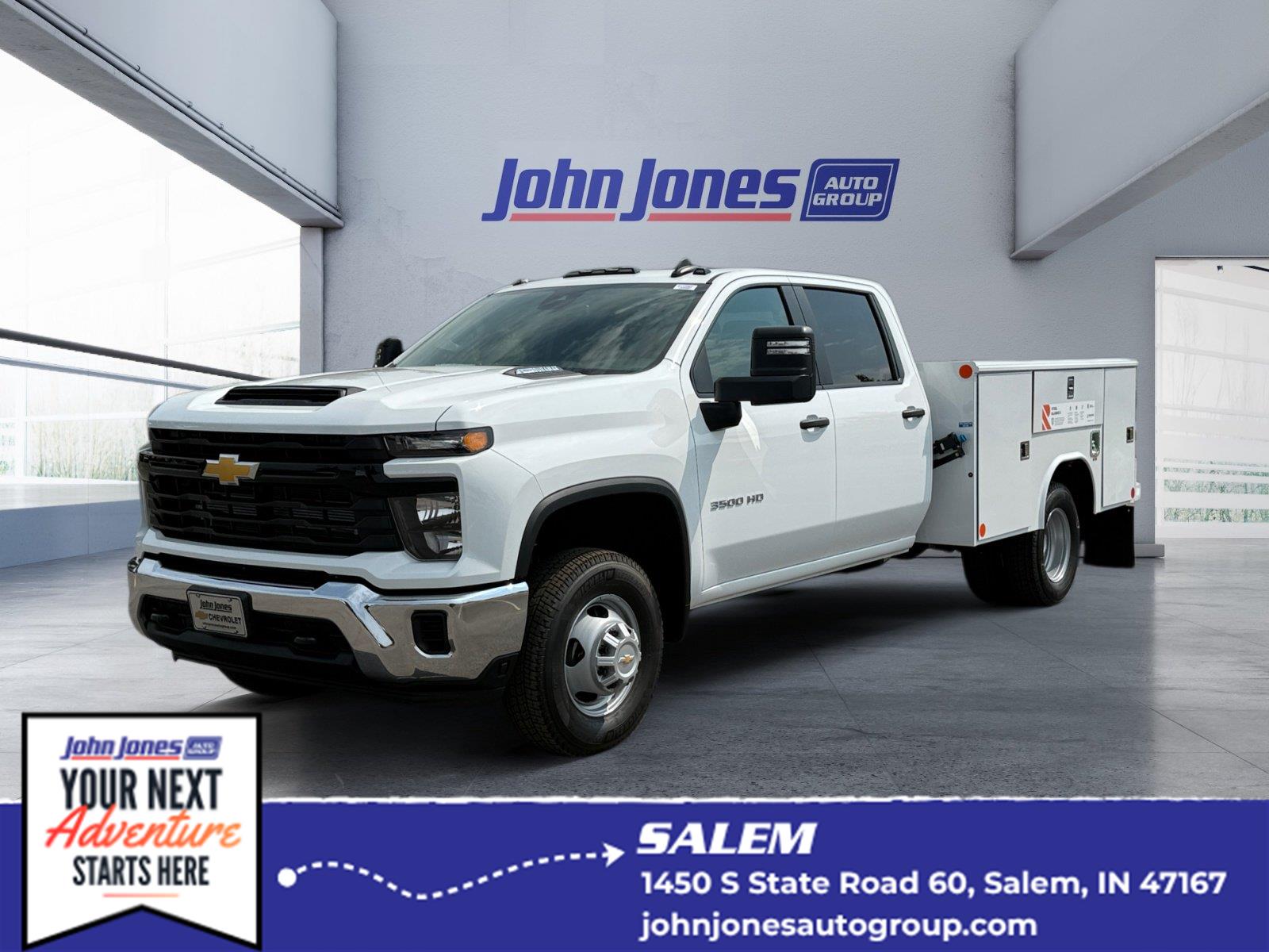 Summit White 2026 Chevrolet Silverado 3500HD Chassis Pickup Truck Four-Wheel Drive Automatic