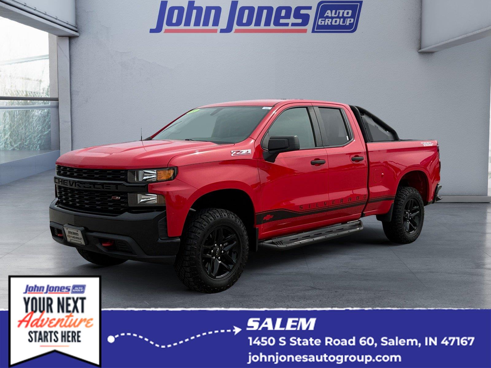 Red Hot 2019 Chevrolet Silverado 1500 Pickup Truck Four-Wheel Drive 6-Speed Automatic