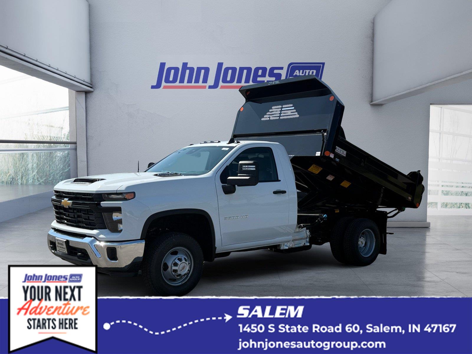 Summit White 2026 Chevrolet Silverado 3500HD Chassis Pickup Truck Four-Wheel Drive Automatic