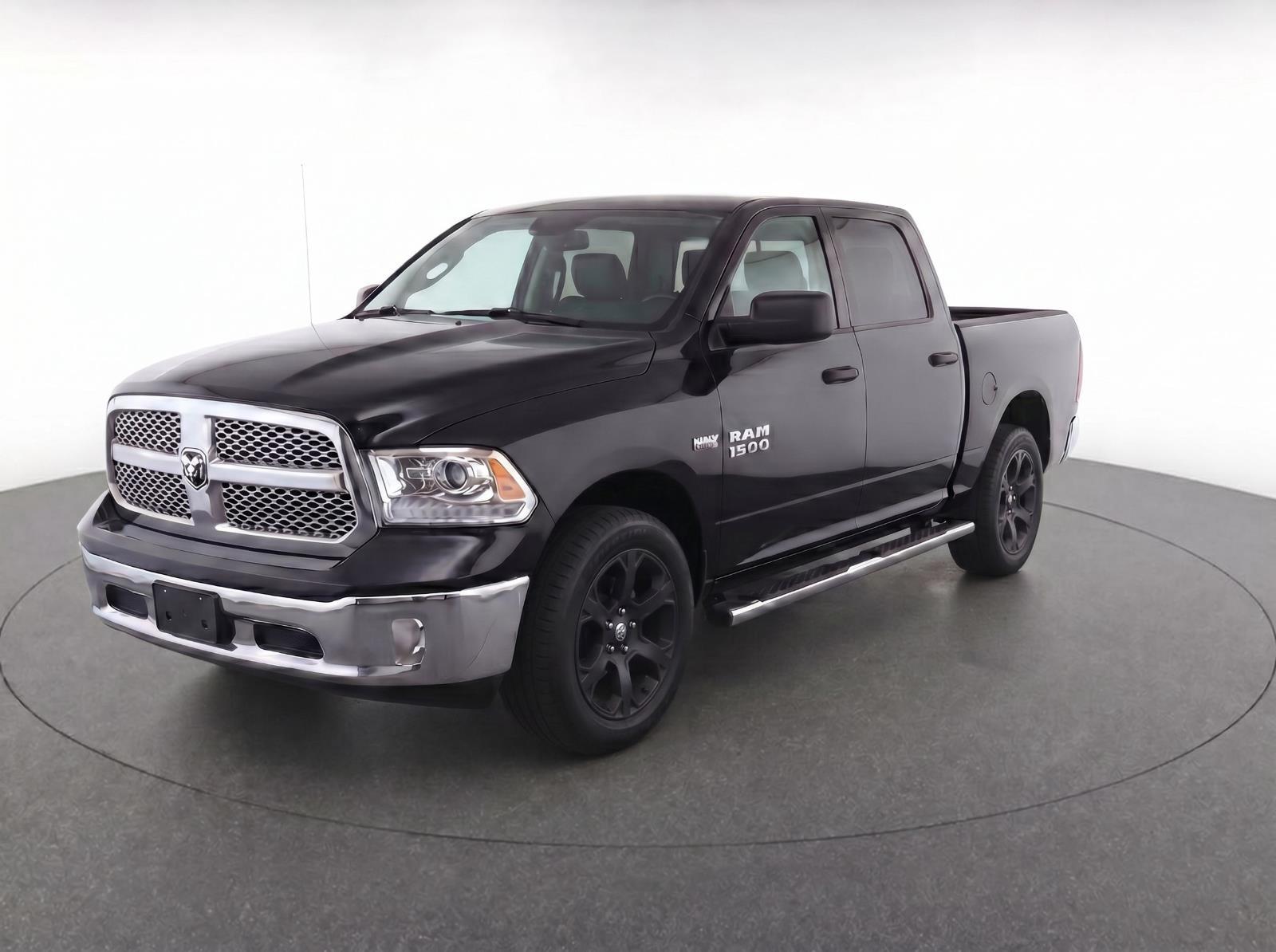 Black 2015 RAM 1500 Pickup Truck Four-Wheel Drive 6-Speed Automatic