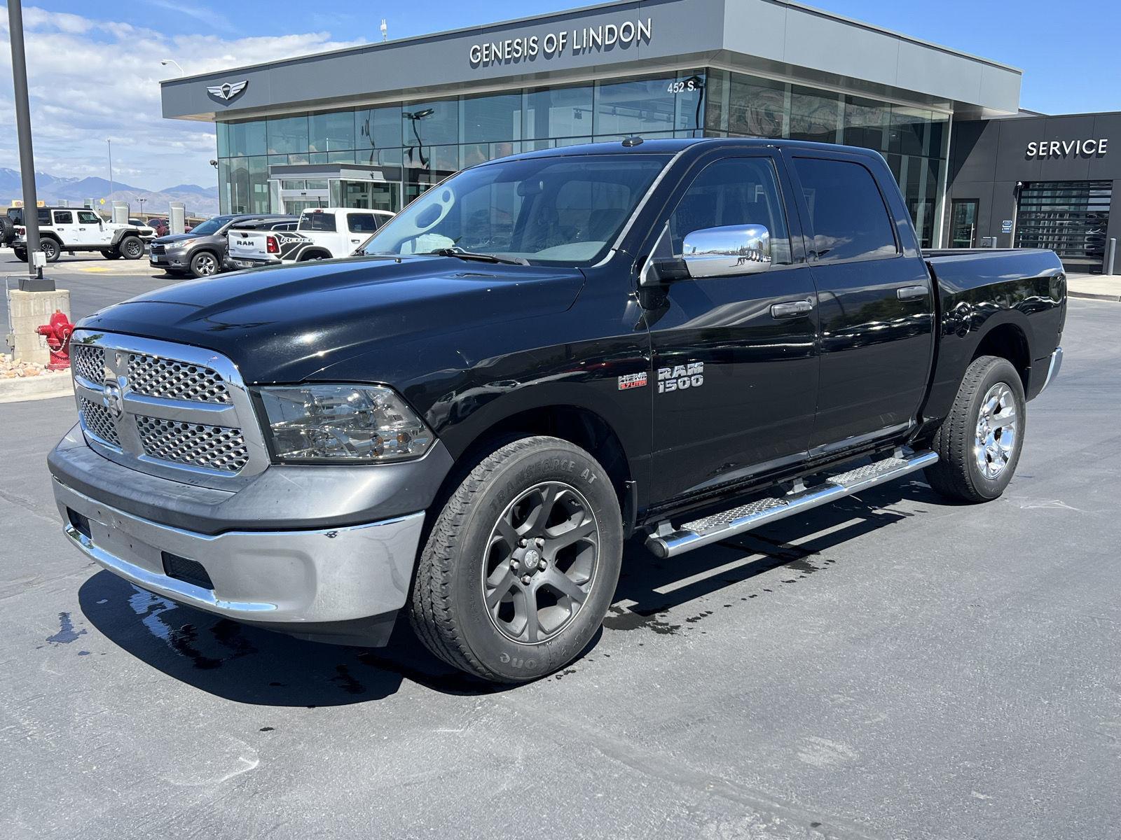 Black 2015 RAM 1500 Pickup Truck Four-Wheel Drive 6-Speed Automatic