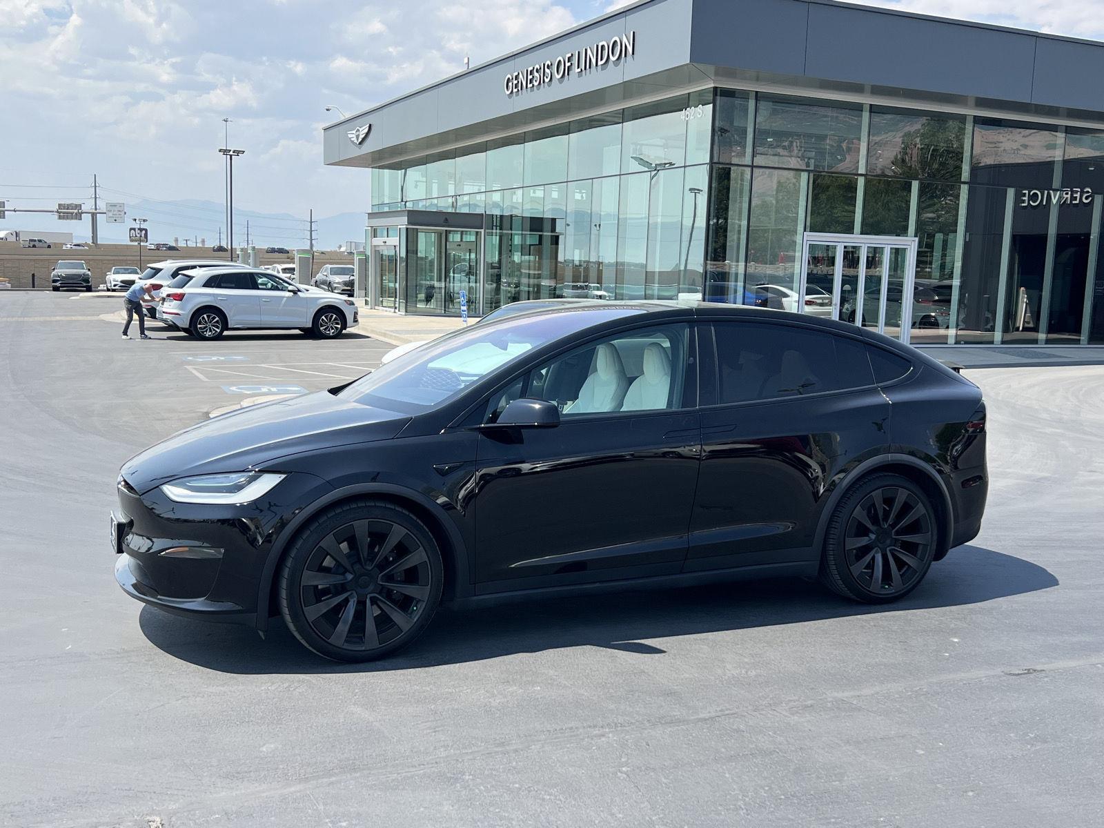 Solid Black 2023 Tesla Model X Sedan All-Wheel Drive Automatic