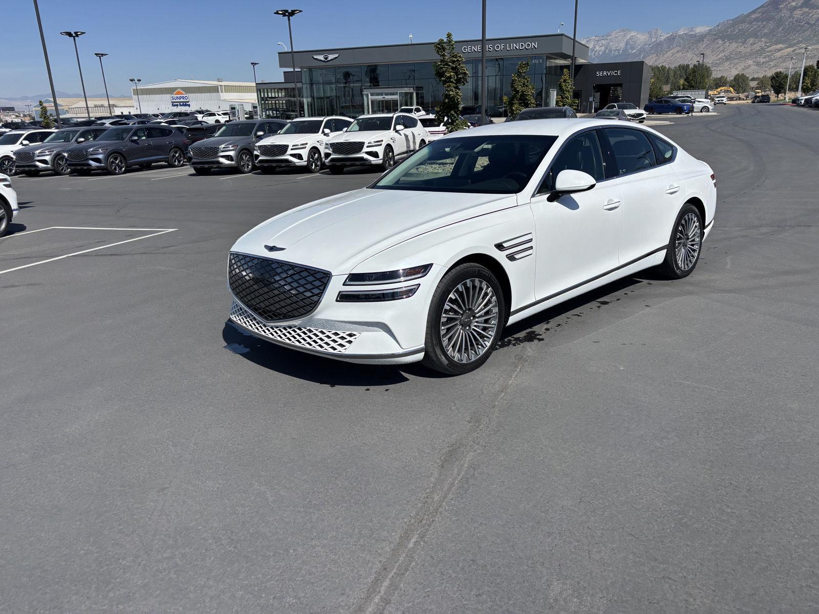 Uyuni White 2024 Genesis G80 Sedan All-Wheel Drive Automatic