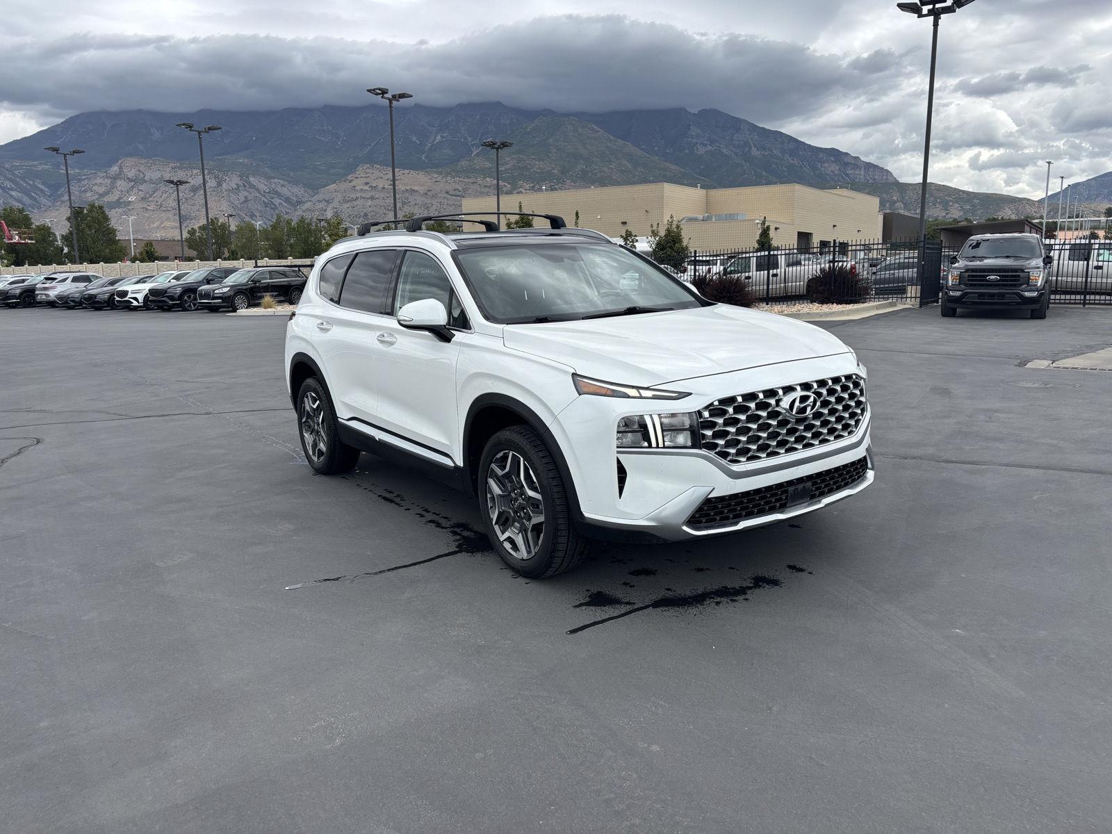 Quartz White 2022 Hyundai Santa Fe Hybrid SUV / Crossover All-Wheel Drive Automatic
