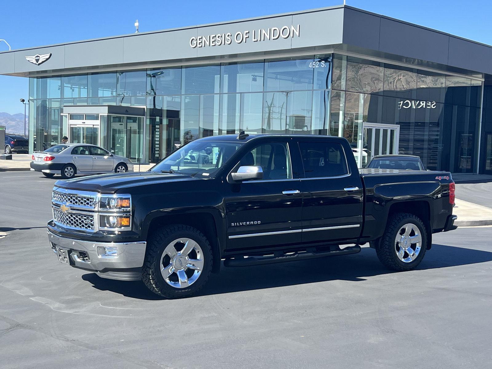 Black 2015 Chevrolet Silverado 1500 Pickup Truck Four-Wheel Drive 8-Speed Automatic