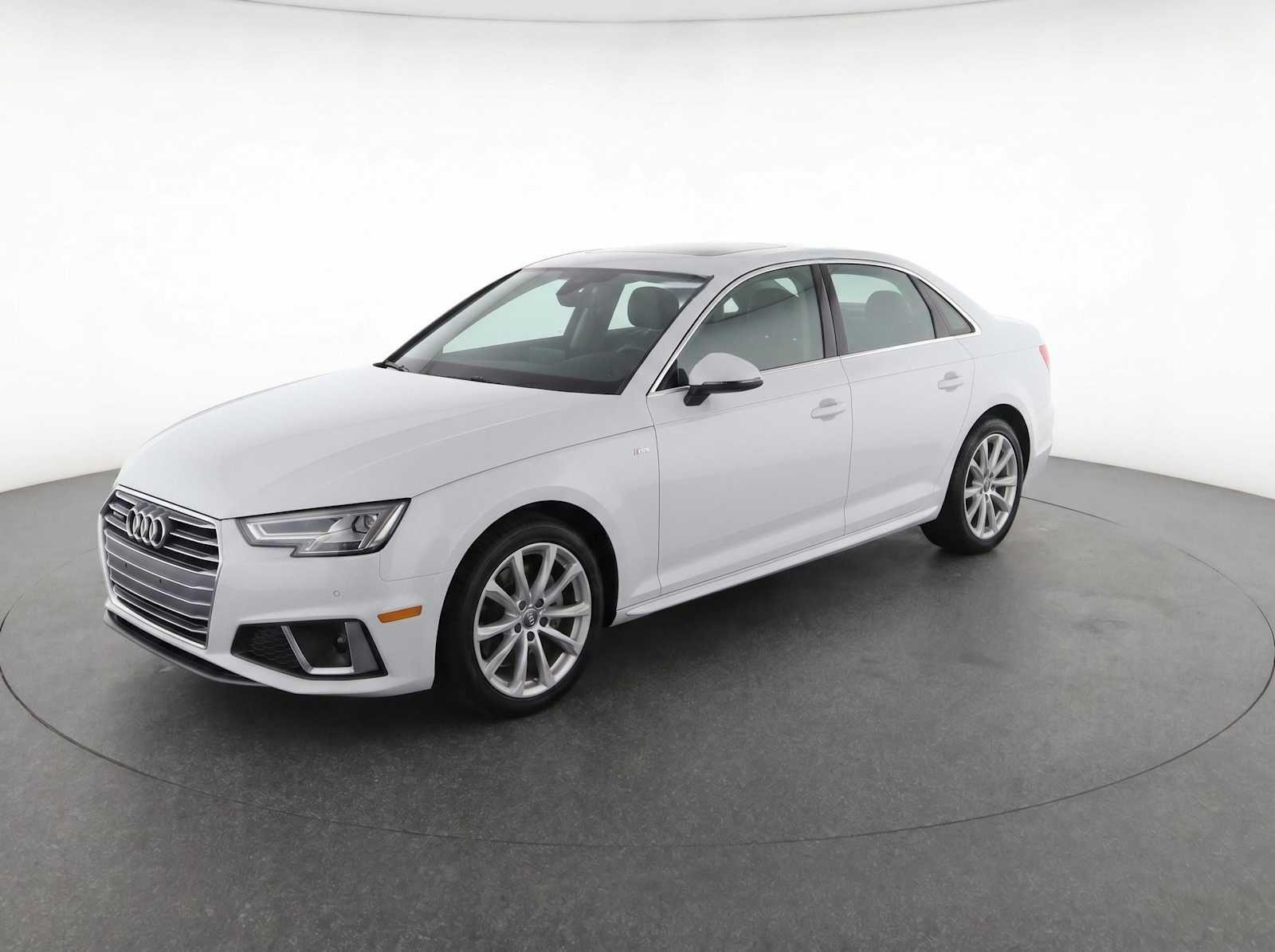 Glacier White Metallic 2019 Audi A4 quattro Premium Plus 45 TFSI Sedan All-Wheel Drive Automatic