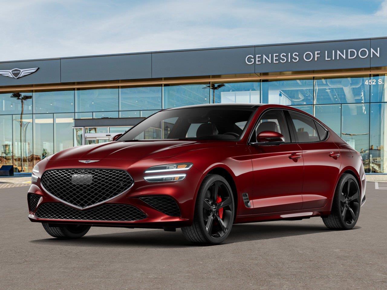 Cavendish Red 2026 Genesis G70 Sedan All-Wheel Drive Automatic