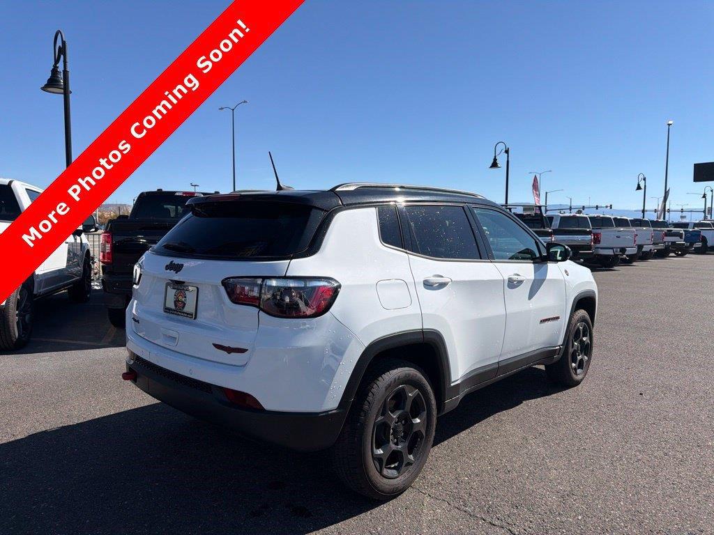 Used 2023 Bright White Clearcoat Jeep Trailhawk image 2
