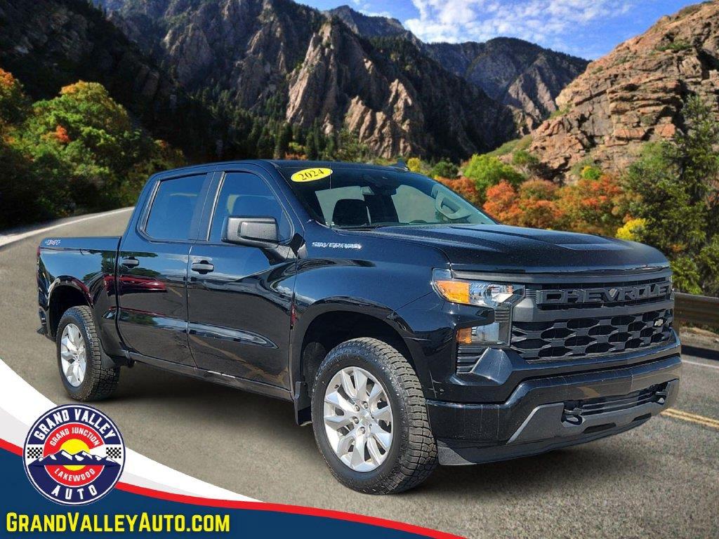Black 2024 Chevrolet Silverado 1500 Pickup Truck Four-Wheel Drive 8-Speed Automatic