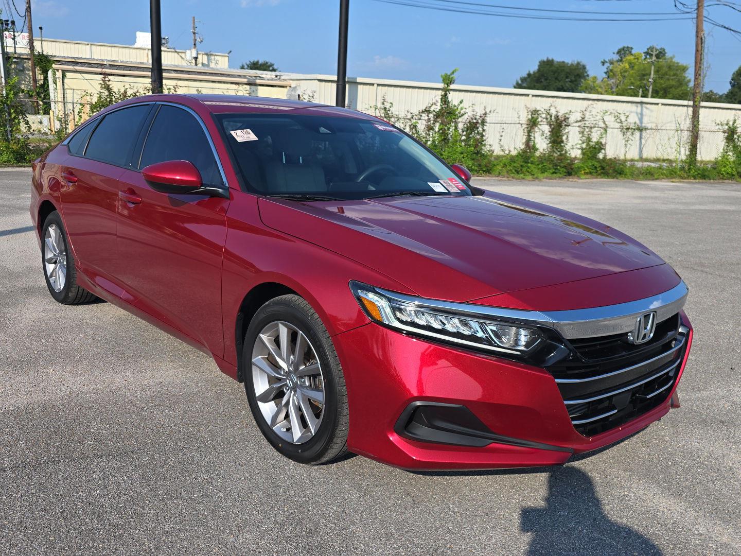 Radiant Red Metallic 2021 Honda Accord Sedan Front-Wheel Drive Continuously Variable Transmission