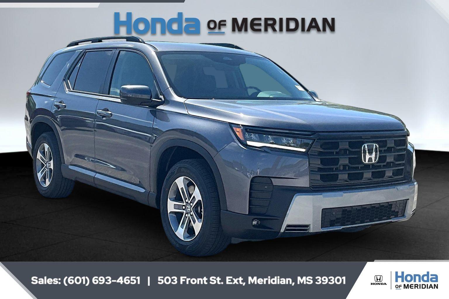 Gray (Modern Steel Metallic) 2026 Honda Pilot EX-L FWD SUV / Crossover Front-Wheel Drive Automatic