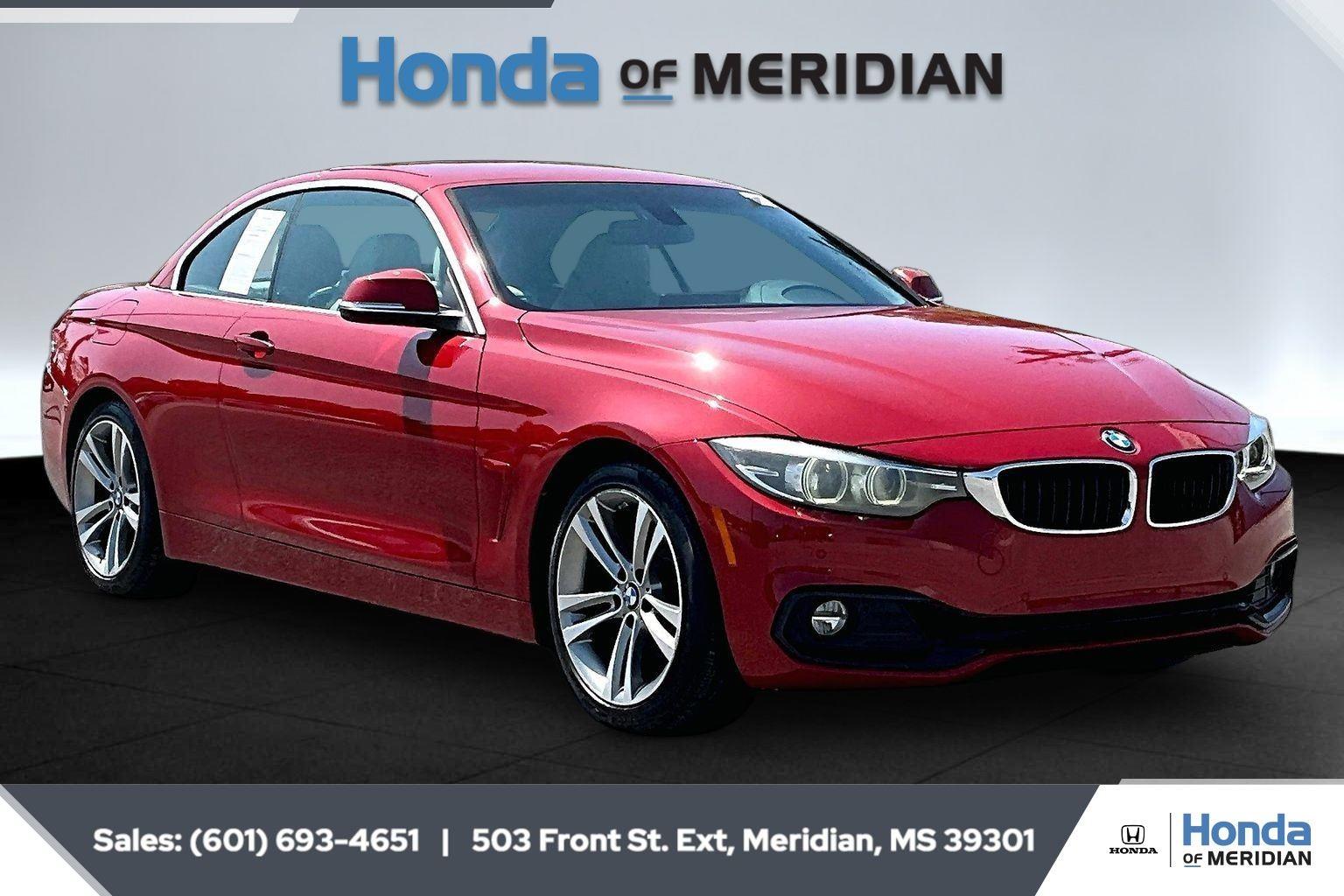 Melbourne Red Metallic 2018 BMW 4 Series 430i Convertible RWD Convertible Rear-Wheel Drive Automatic