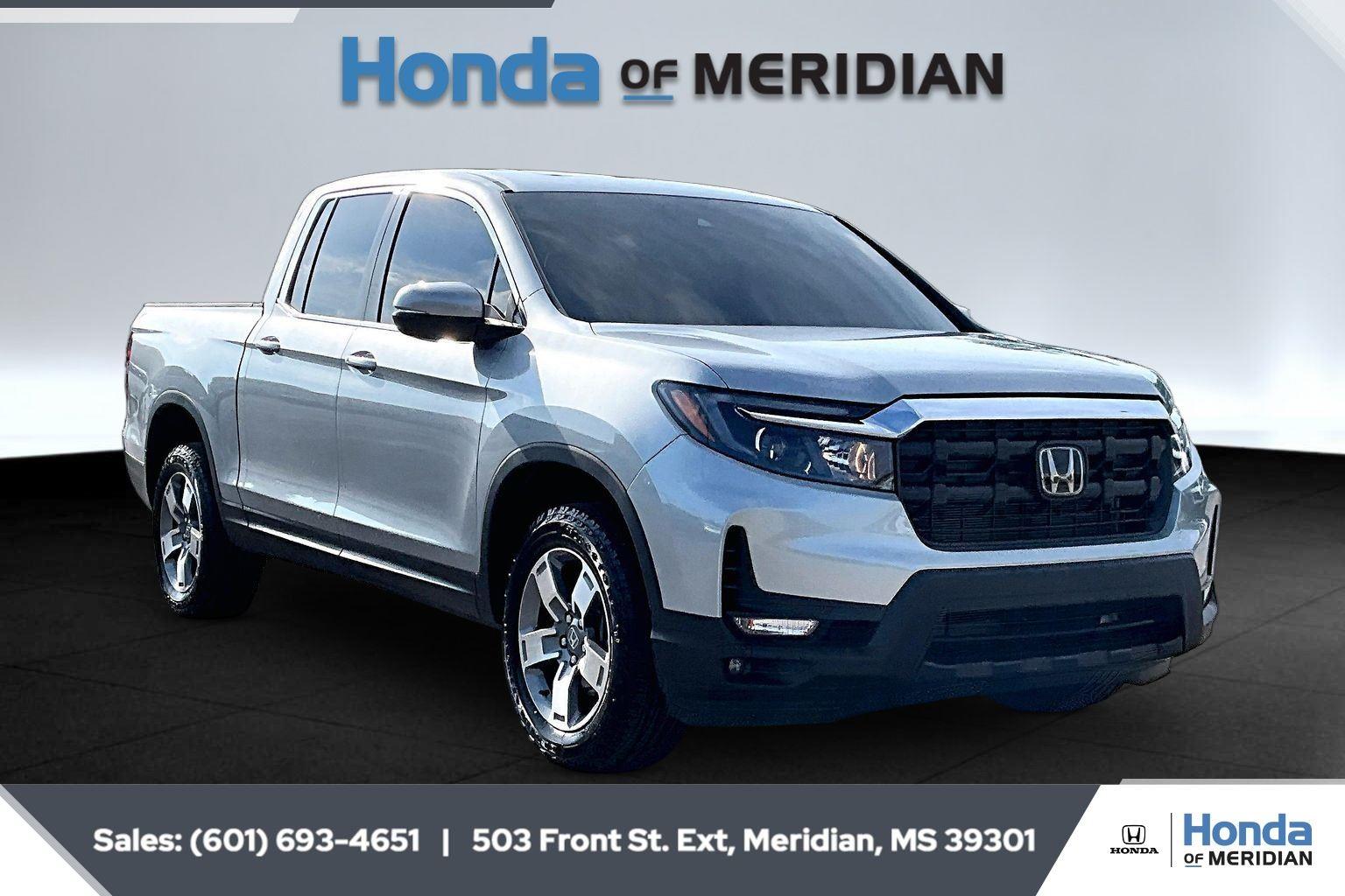 Solar Silver Metallic 2025 Honda Ridgeline RTL AWD Pickup Truck All-Wheel Drive 9-Speed Automatic