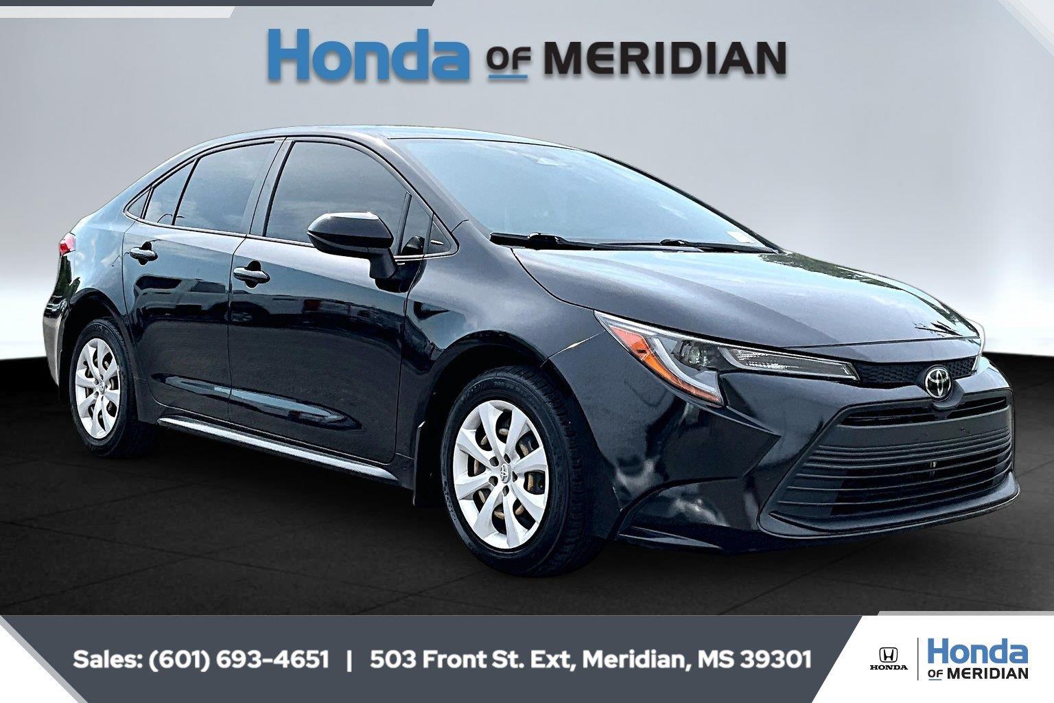 Midnight Black Metallic 2023 Toyota Corolla Sedan Front-Wheel Drive Continuously Variable Transmission