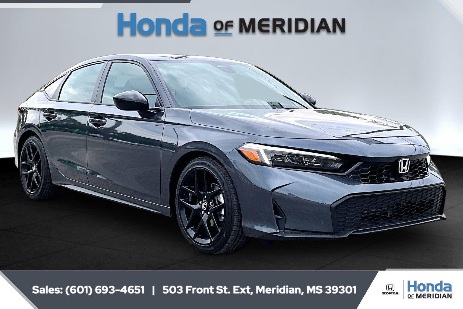 Meteorite Gray Metallic 2026 Honda Civic Hatchback Hatchback Front-Wheel Drive Continuously Variable Transmission