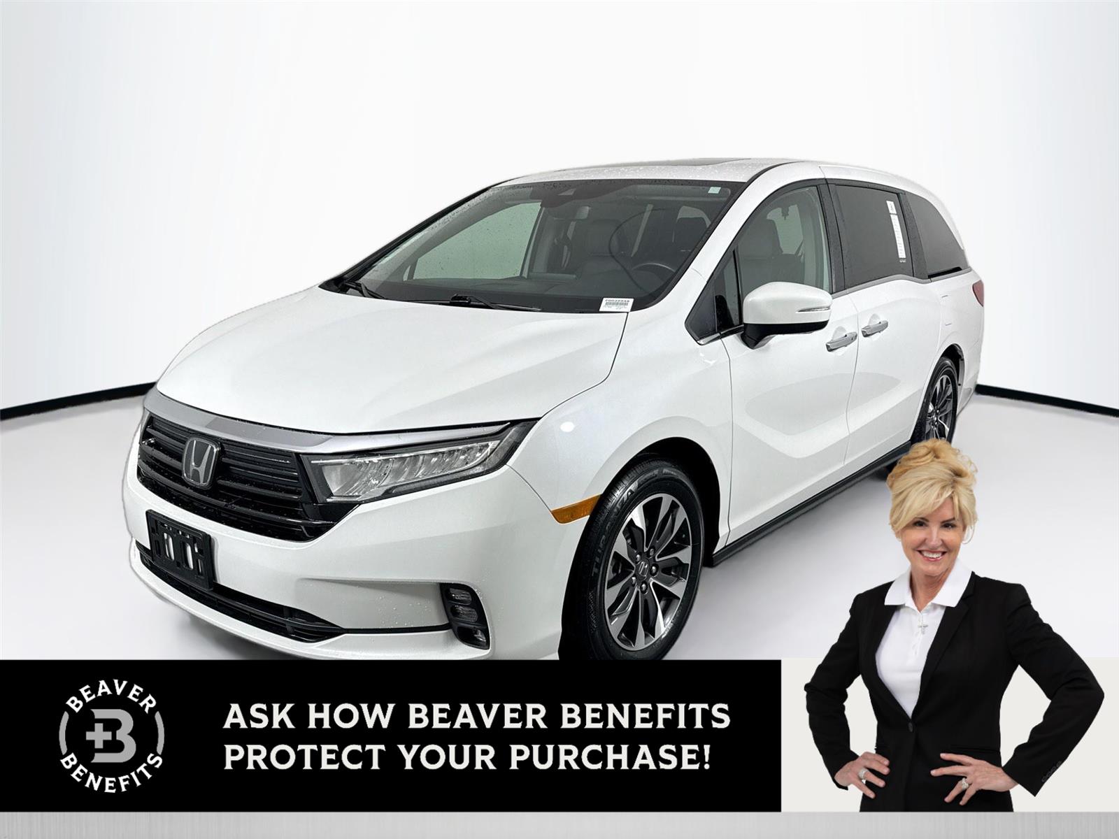 Platinum White Pearl 2024 Honda Odyssey EX-L FWD Minivan Front-Wheel Drive Automatic