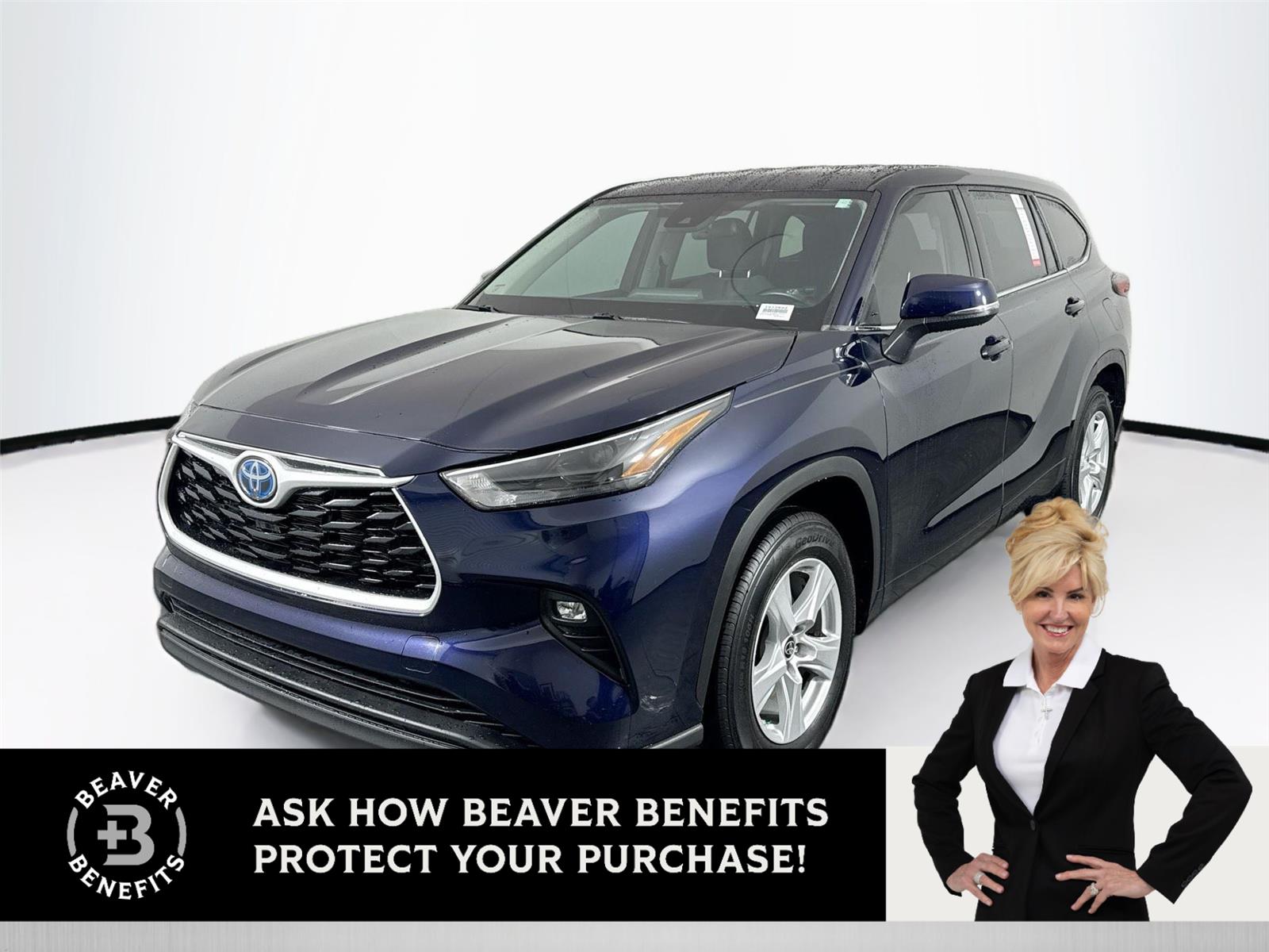Blueprint 2022 Toyota Highlander Hybrid LE FWD SUV / Crossover Front-Wheel Drive Continuously Variable Transmission