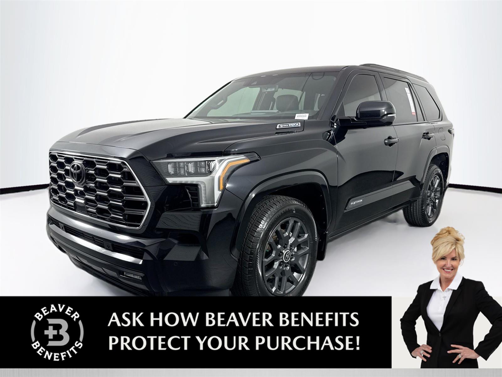 Midnight Black Metallic 2024 Toyota Sequoia Platinum 4WD SUV / Crossover Four-Wheel Drive Automatic