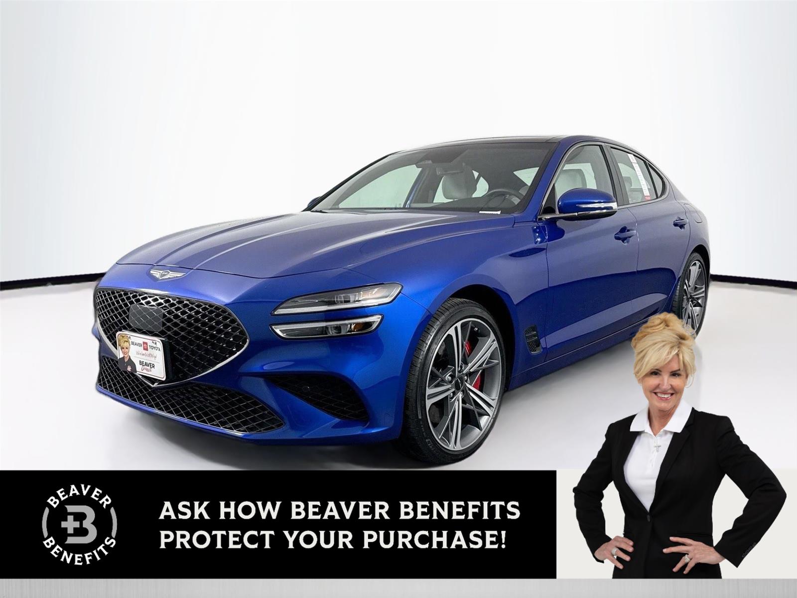 Kawah Blue 2025 Genesis G70 3.3T Sport Advanced RWD Sedan Rear-Wheel Drive Automatic