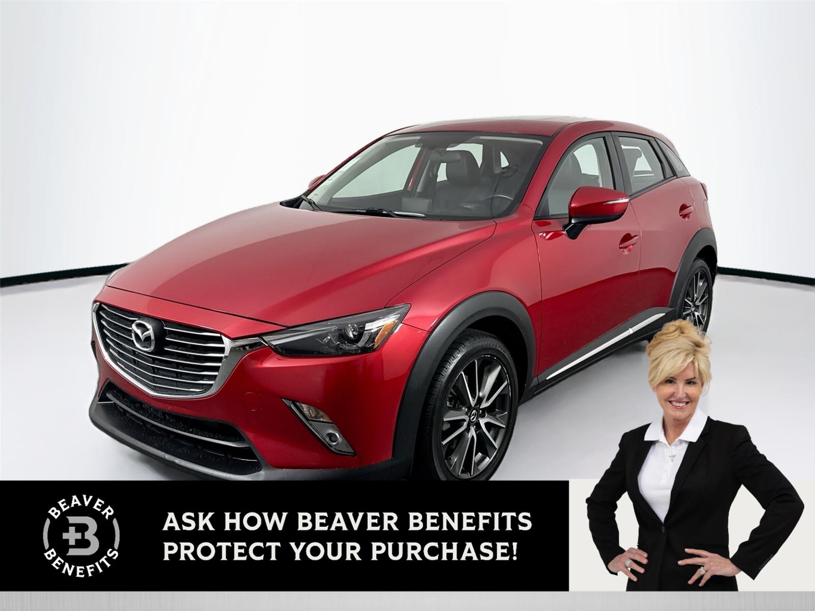 Soul Red Metallic 2016 Mazda CX-3 Grand Touring SUV / Crossover Front-Wheel Drive Automatic