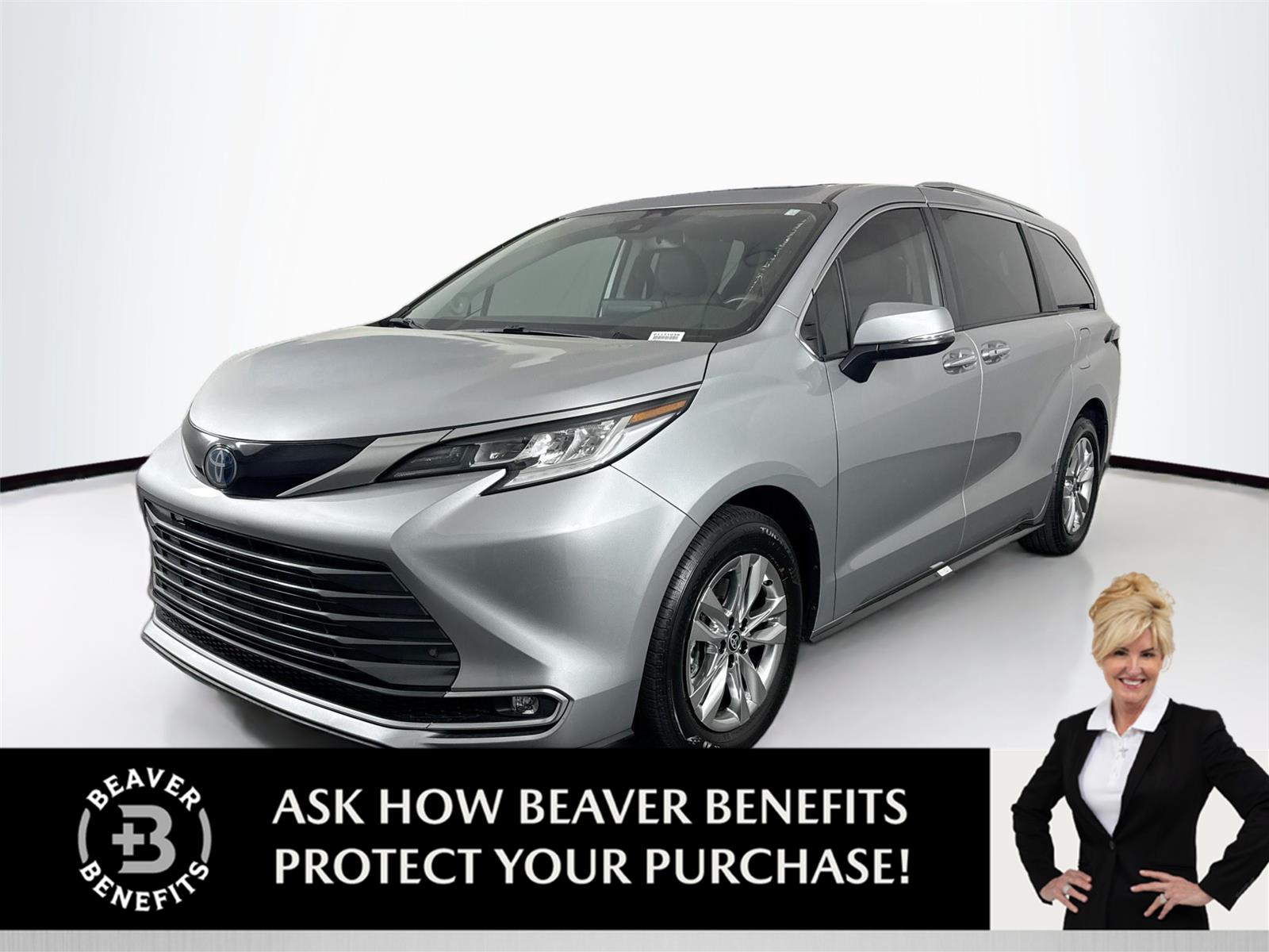 Celestial Silver Metallic 2023 Toyota Sienna Limited 7-Passenger FWD Minivan Front-Wheel Drive Continuously Variable Transmission