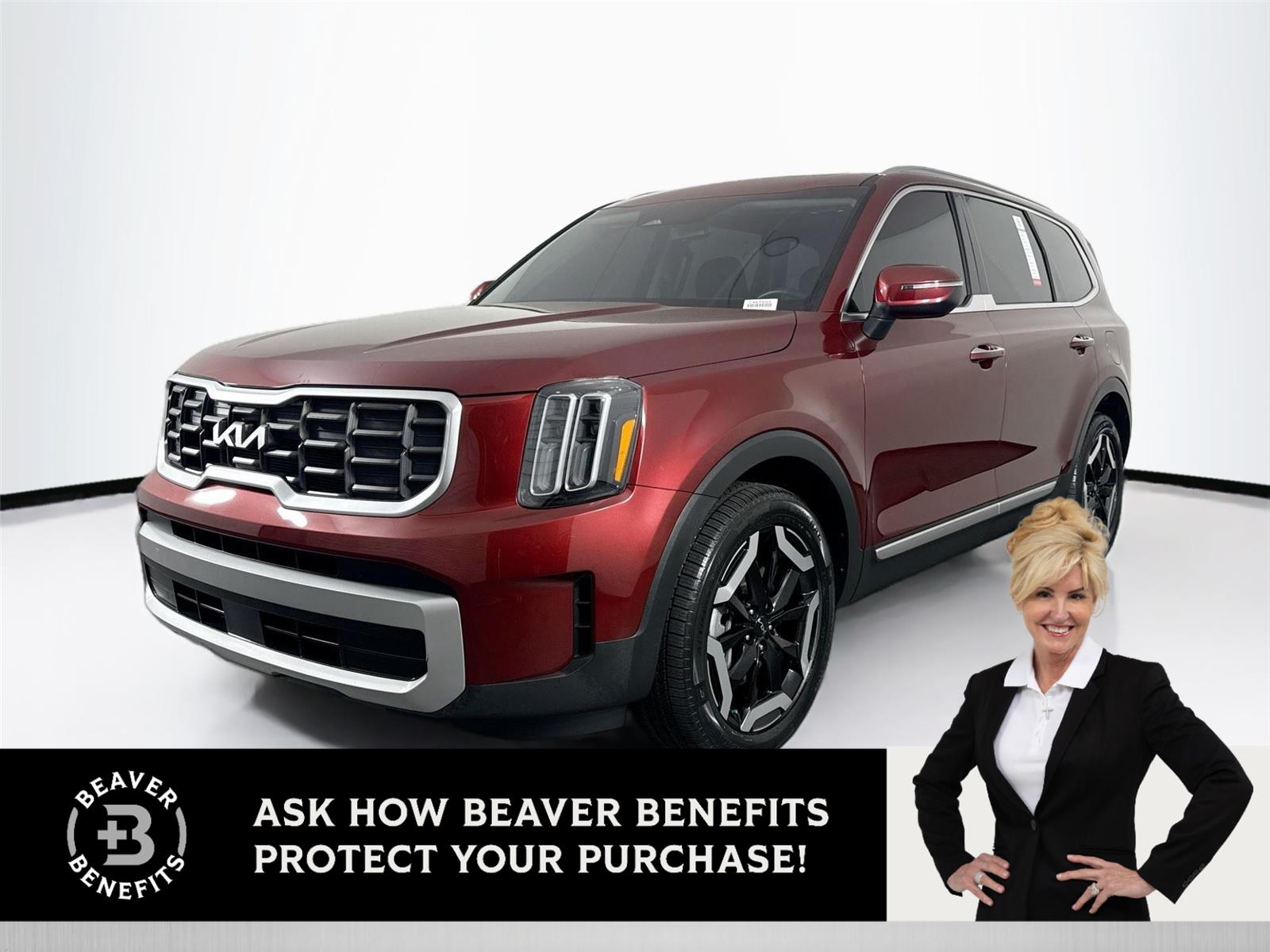 Dawning Red 2023 Kia Telluride S FWD SUV / Crossover Front-Wheel Drive 8-Speed Automatic