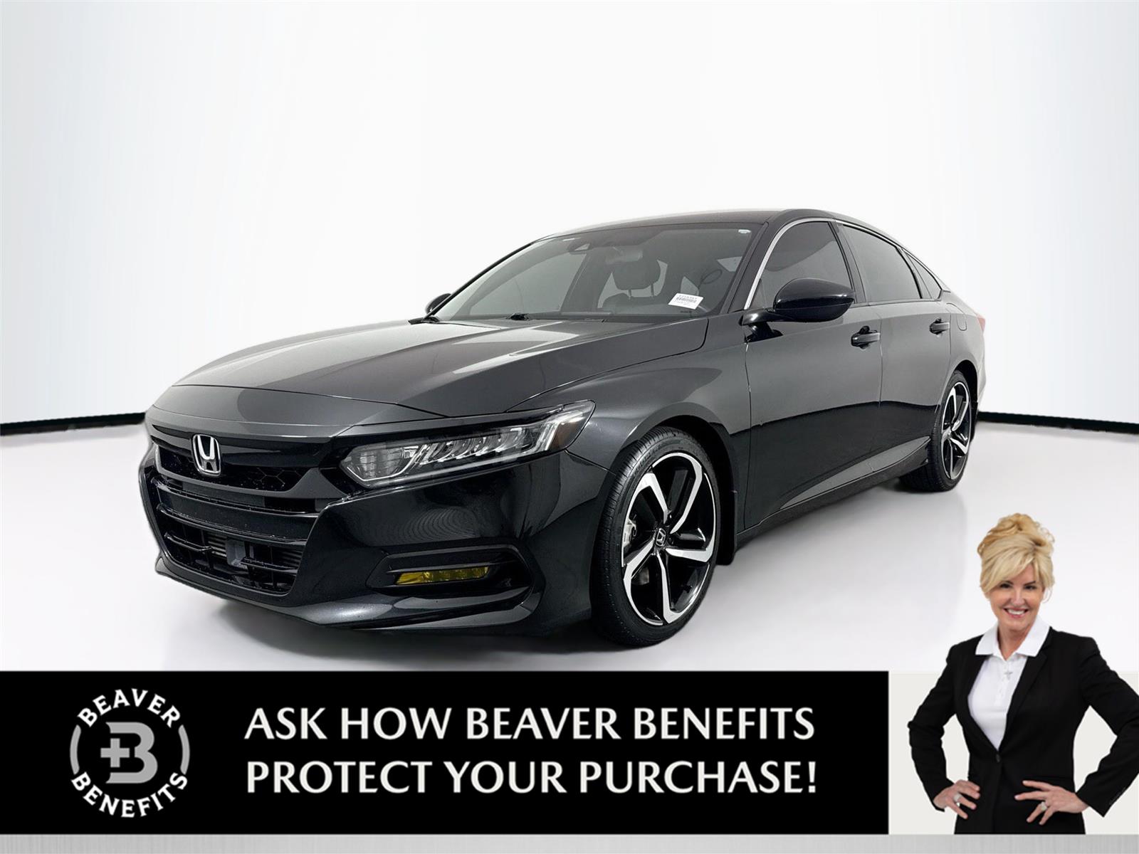 Crystal Black Pearl 2018 Honda Accord 1.5T Sport FWD Sedan Front-Wheel Drive Continuously Variable Transmission