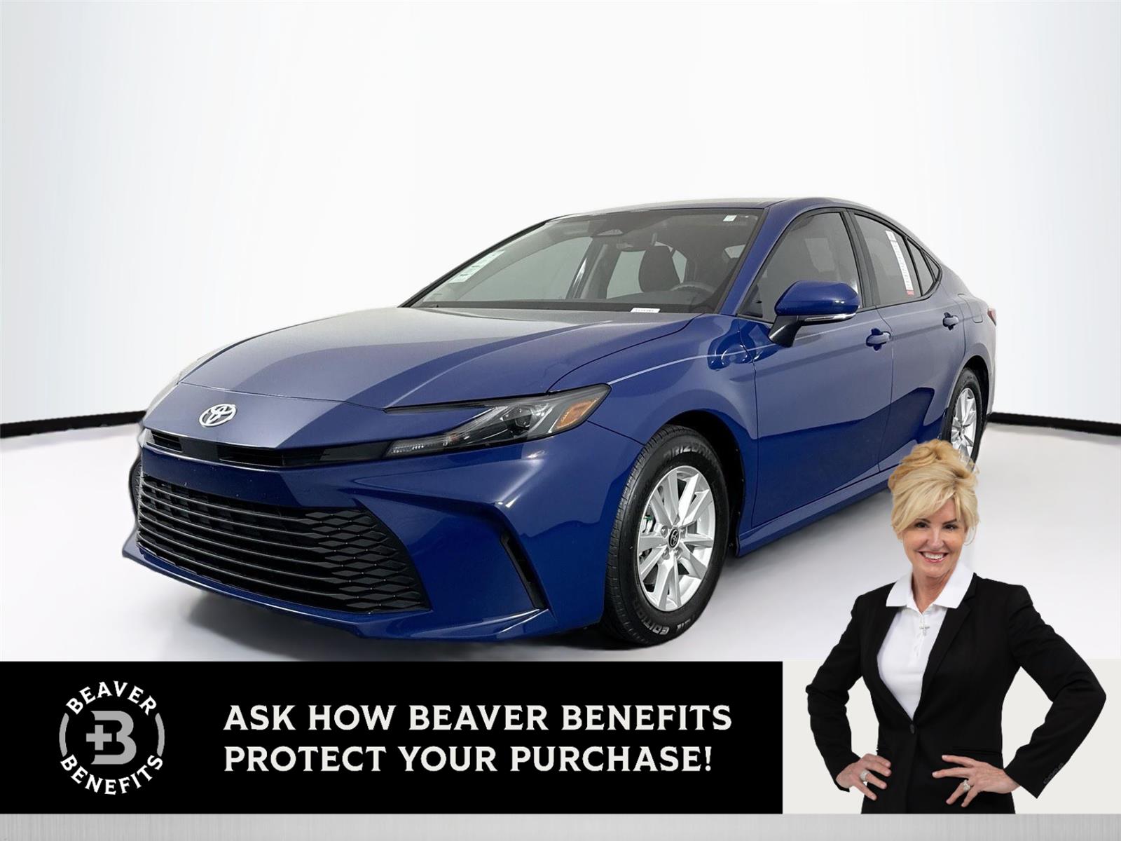 Reservoir Blue 2025 Toyota Camry LE FWD Sedan Front-Wheel Drive Continuously Variable Transmission