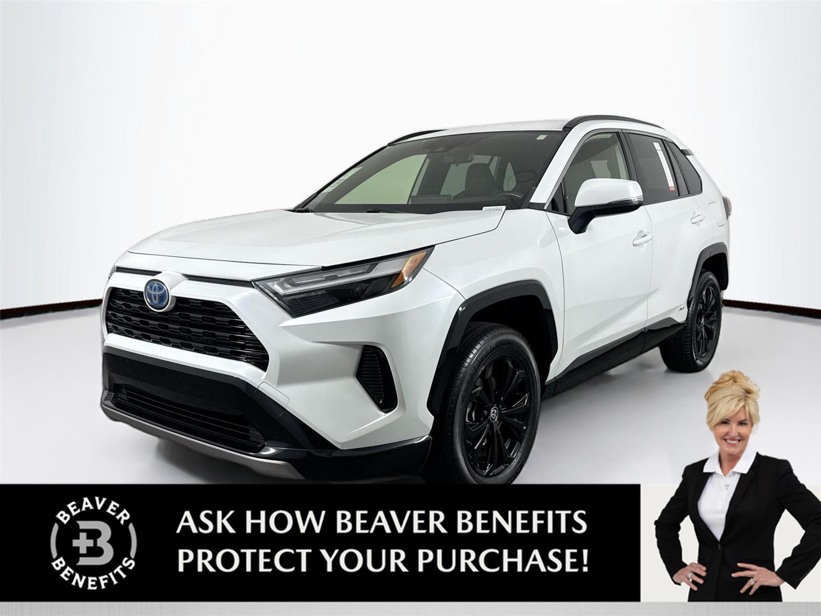 White (Wind Chill Pearl) 2023 Toyota RAV4 Hybrid SE AWD SUV / Crossover All-Wheel Drive Continuously Variable Transmission
