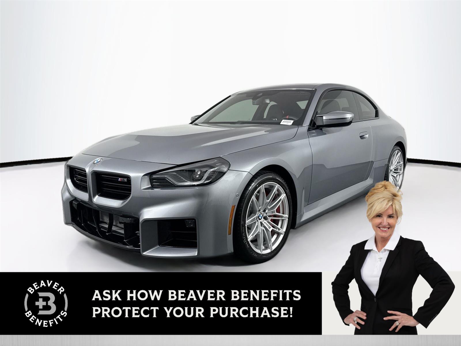 Gray (Skyscraper Grey Metallic) 2026 BMW M2 RWD Coupe Rear-Wheel Drive Automatic