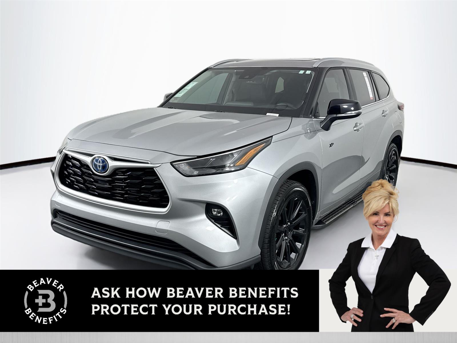 Celestial Silver Metallic 2024 Toyota Highlander Hybrid XLE FWD SUV / Crossover Front-Wheel Drive Continuously Variable Transmission