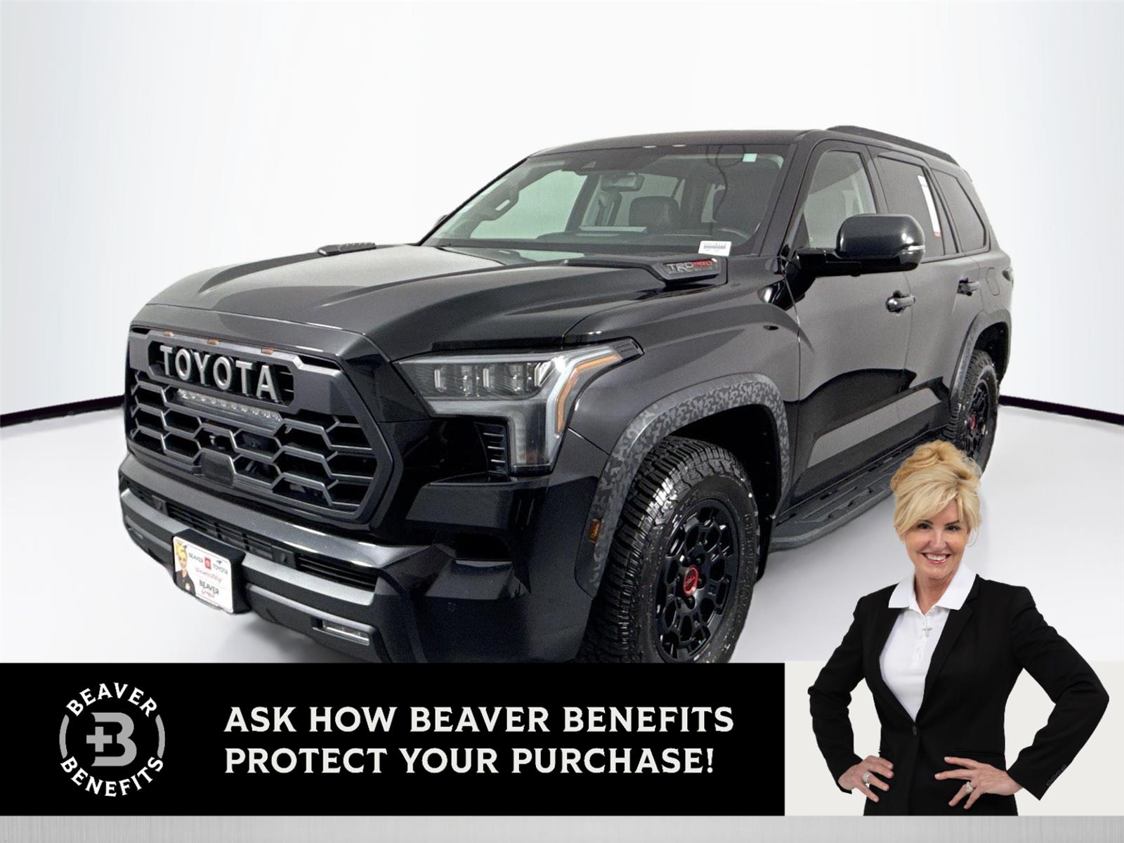 Midnight Black Metallic 2023 Toyota Sequoia TRD Pro 4WD SUV / Crossover Four-Wheel Drive Automatic
