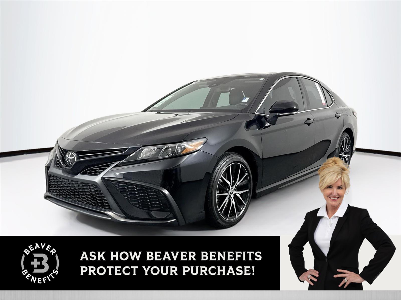 Midnight Black Metallic 2022 Toyota Camry SE FWD Sedan Front-Wheel Drive 8-Speed Automatic