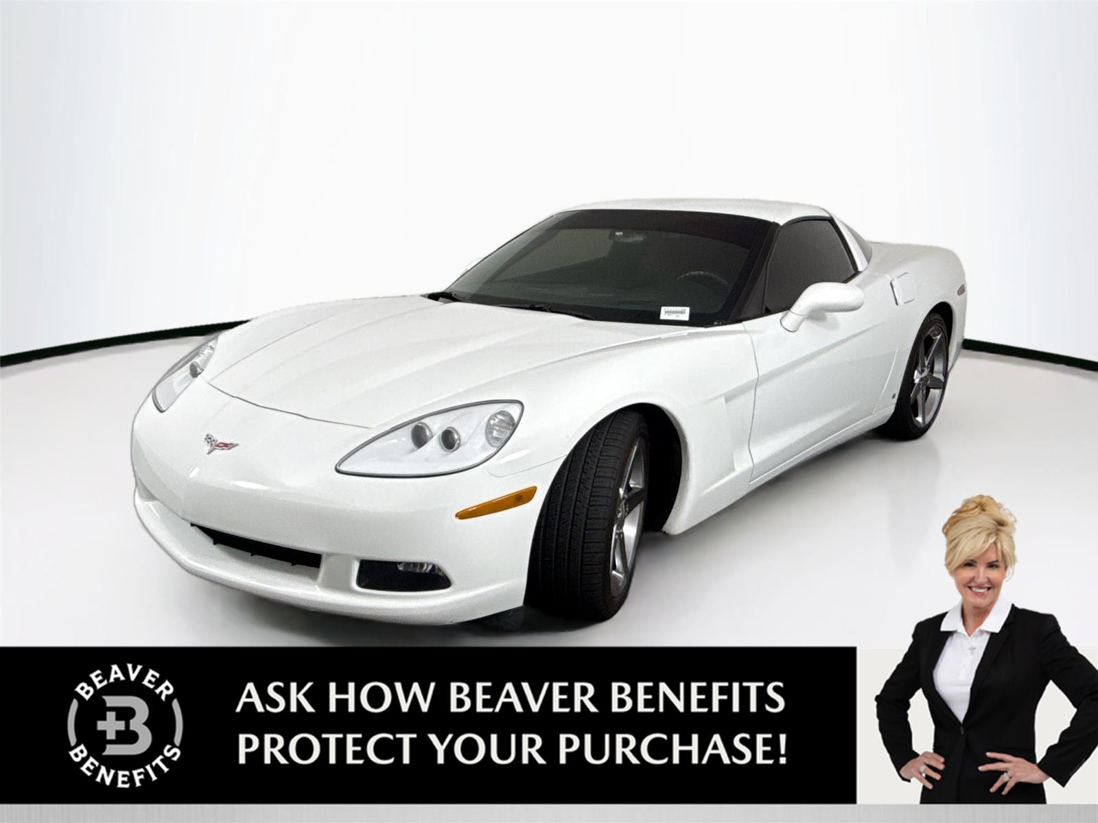 Arctic White 2008 Chevrolet Corvette Coupe RWD Coupe Rear-Wheel Drive 6-Speed Automatic