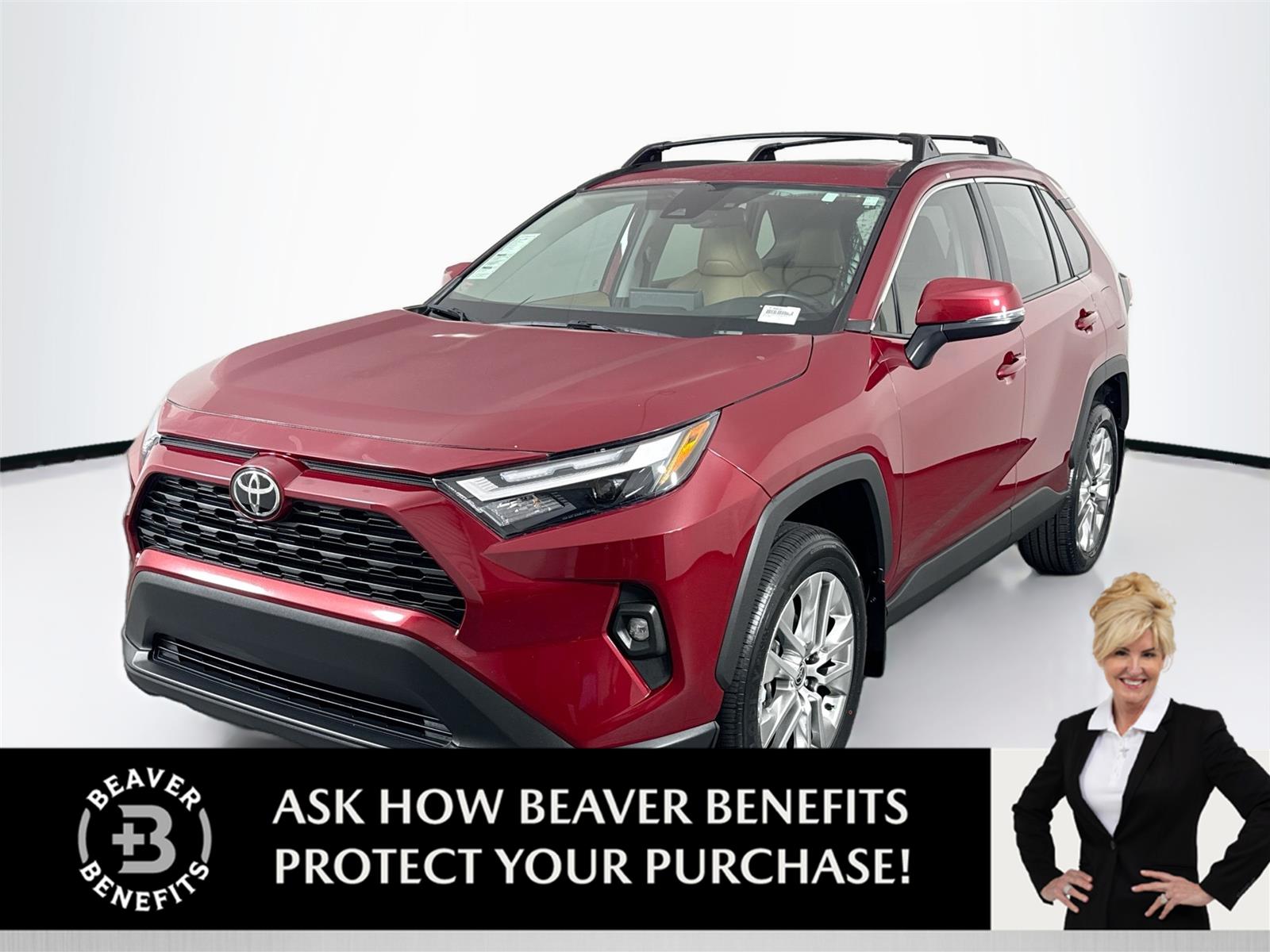 Red (Ruby Flare Pearl) 2025 Toyota RAV4 SUV / Crossover Front-Wheel Drive 8-Speed Automatic