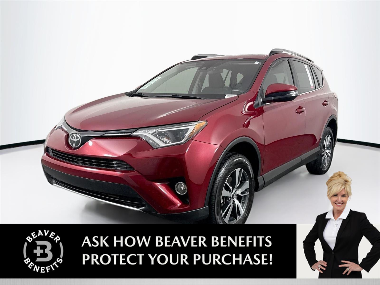 Red (Ruby Flare Pearl) 2018 Toyota RAV4 SUV / Crossover Front-Wheel Drive Automatic