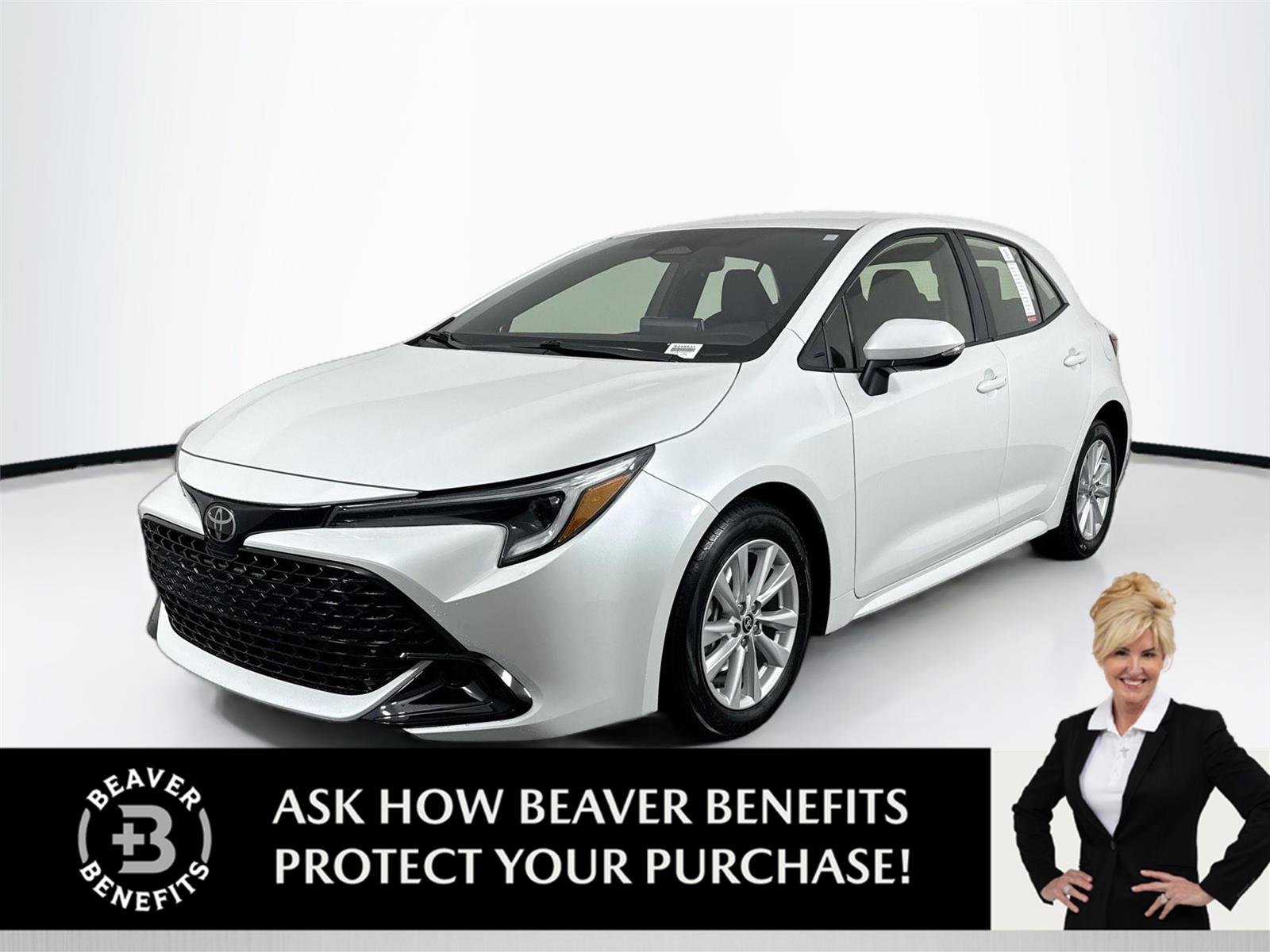 White (Wind Chill Pearl) 2025 Toyota Corolla Hatchback Hatchback Front-Wheel Drive Continuously Variable Transmission