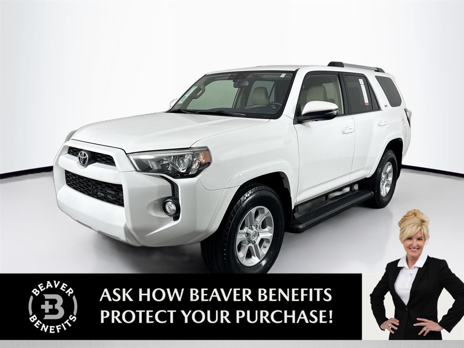Super White 2019 Toyota 4Runner SUV / Crossover Four-Wheel Drive Automatic