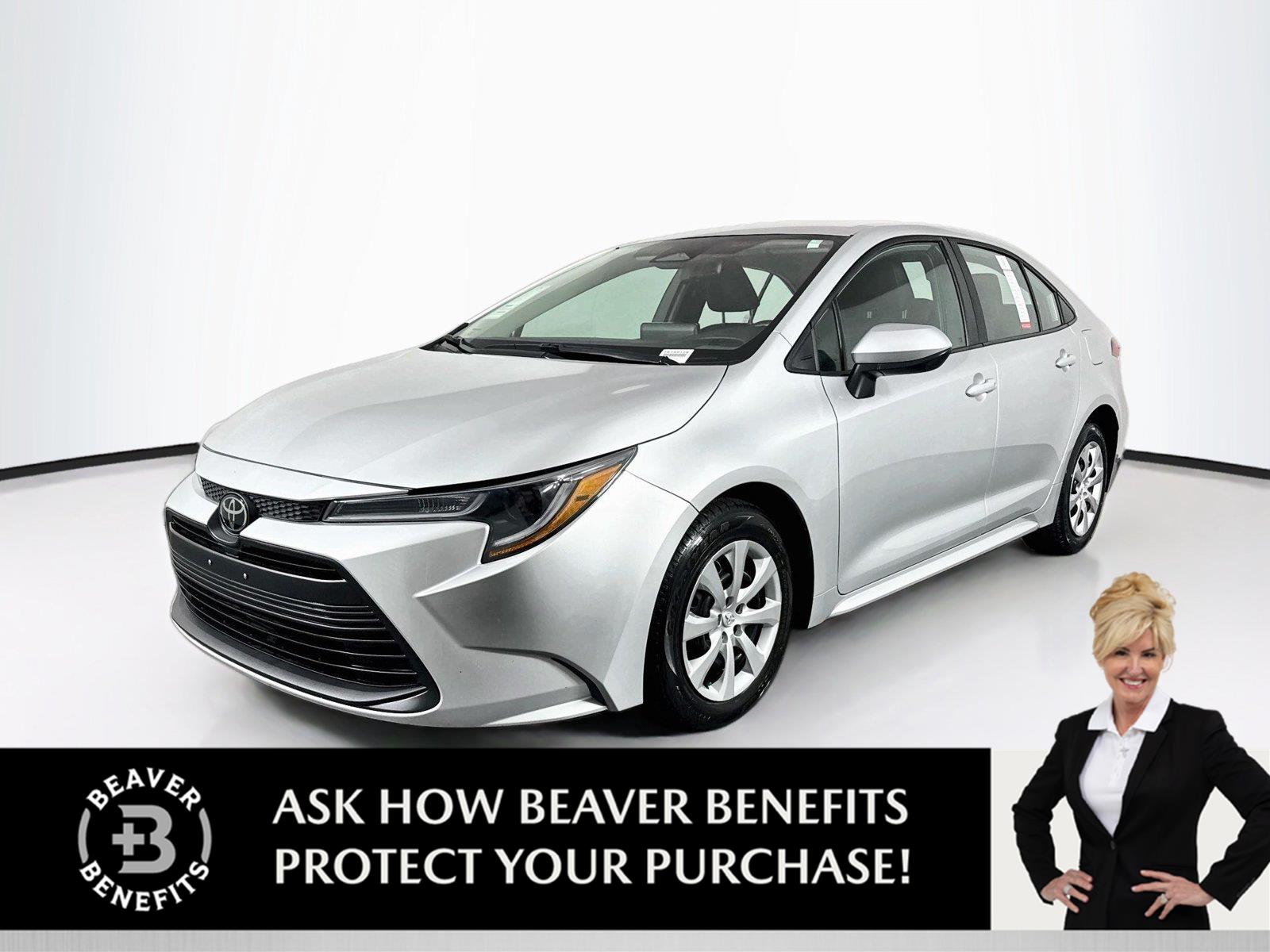 Classic Silver Metallic 2024 Toyota Corolla Sedan Front-Wheel Drive Continuously Variable Transmission