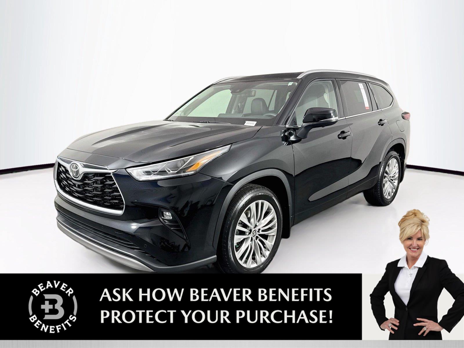 Midnight Black Metallic 2025 Toyota Highlander SUV / Crossover All-Wheel Drive Automatic