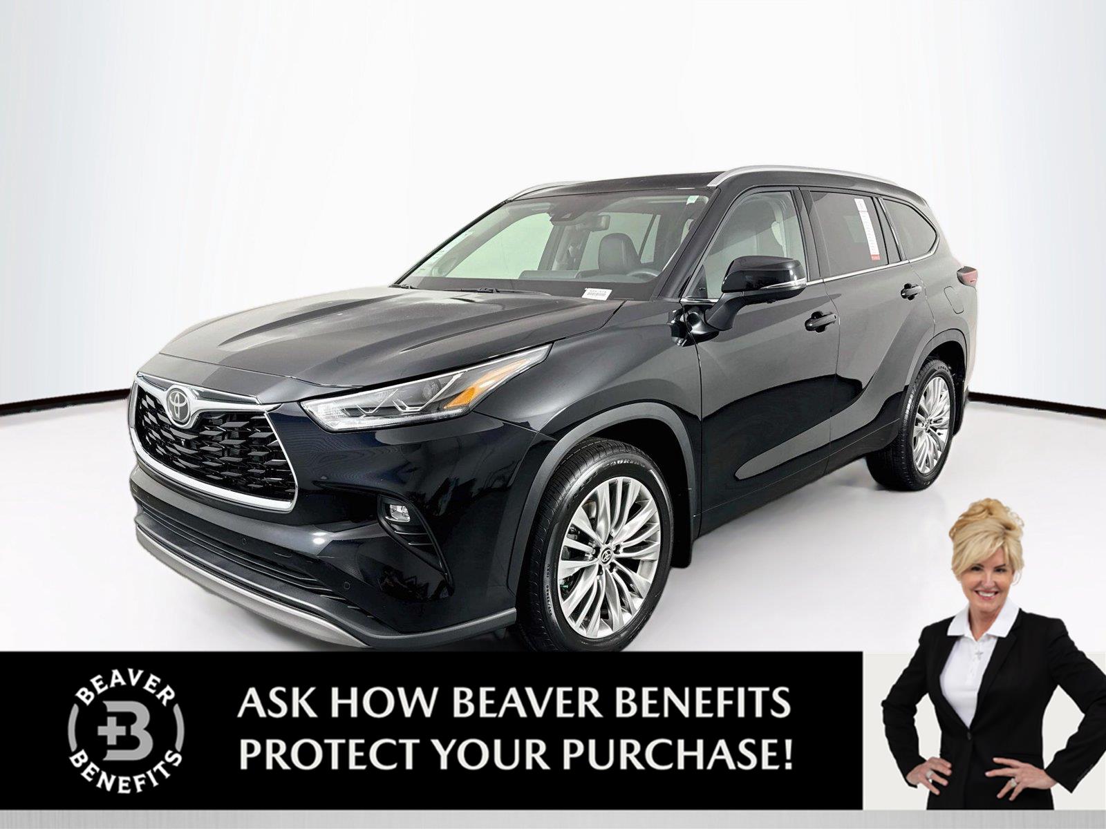 Midnight Black Metallic 2025 Toyota Highlander SUV / Crossover All-Wheel Drive Automatic