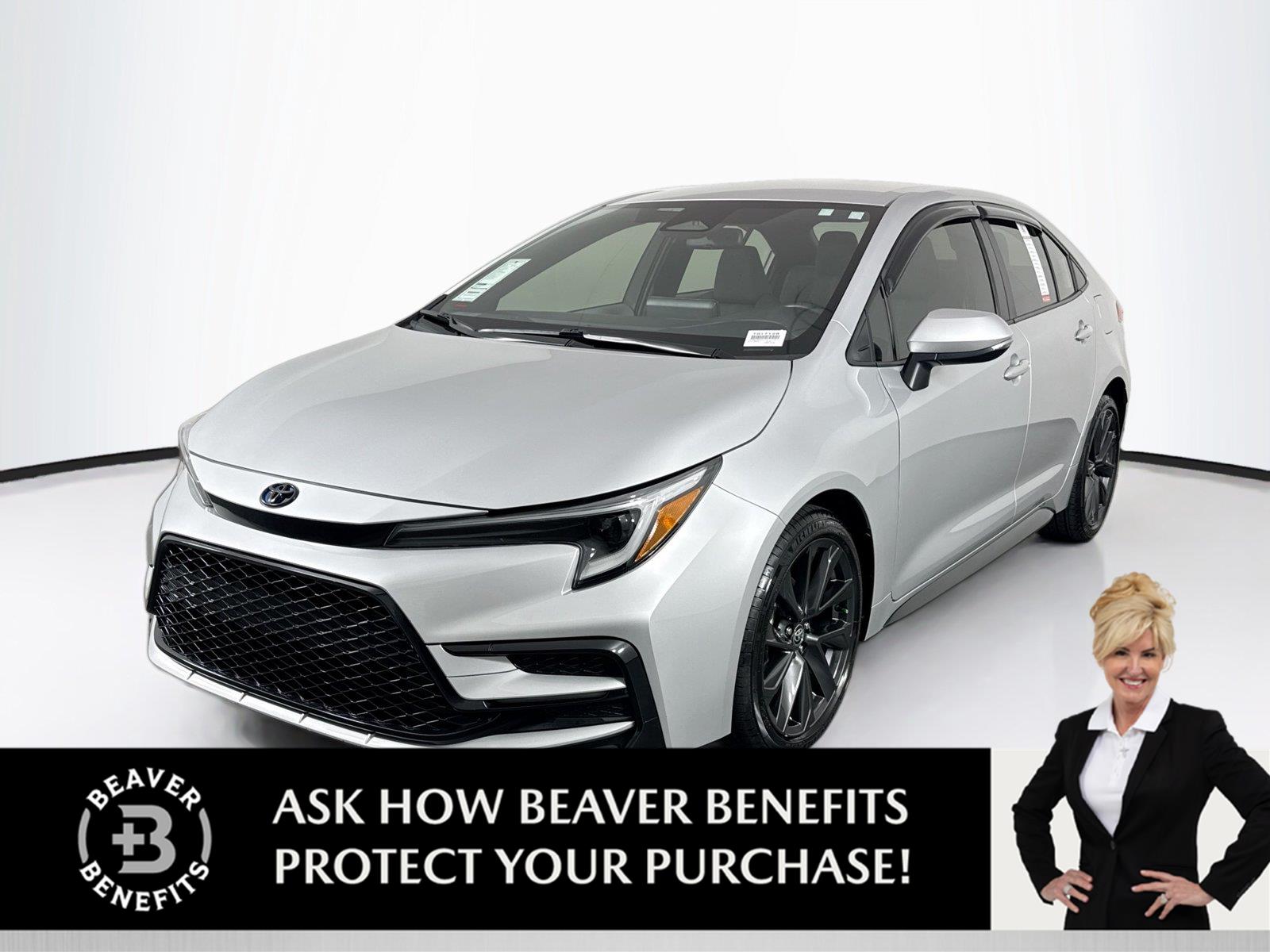 Classic Silver Metallic 2023 Toyota Corolla Hybrid Sedan Front-Wheel Drive Continuously Variable Transmission