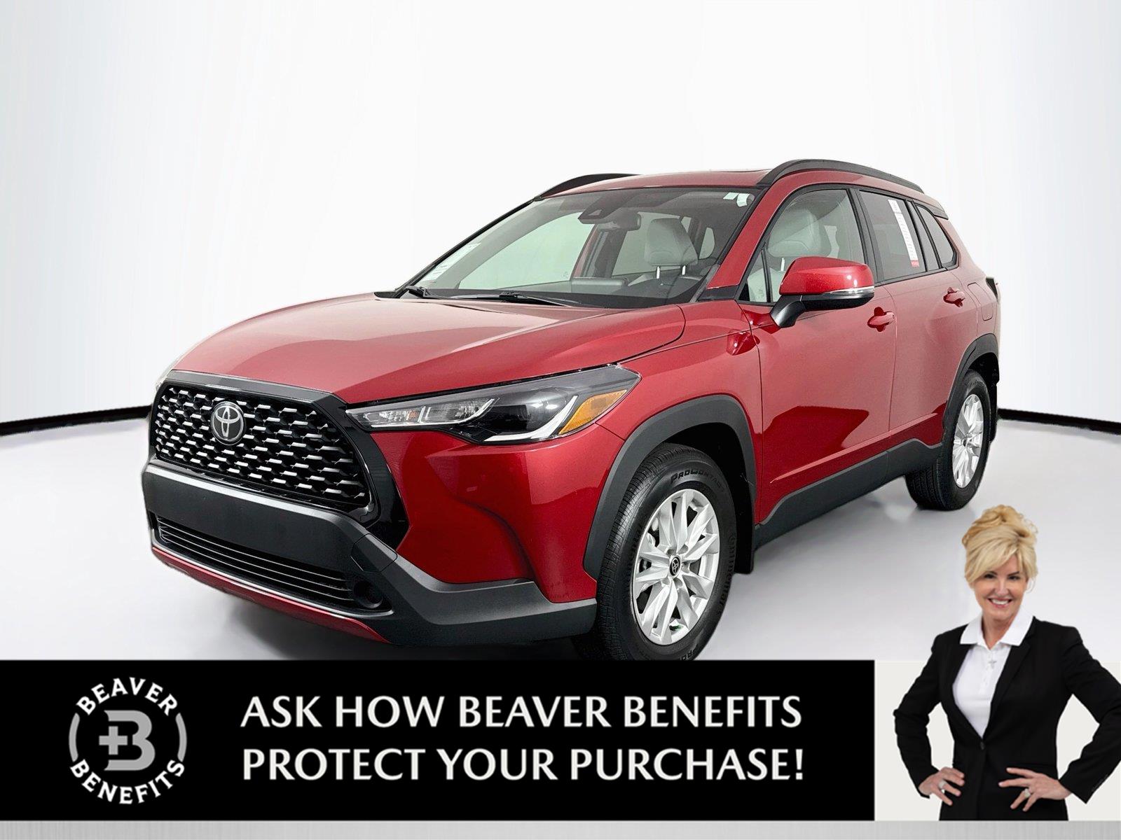 Barcelona Red Metallic 2022 Toyota Corolla Cross SUV / Crossover Front-Wheel Drive Continuously Variable Transmission