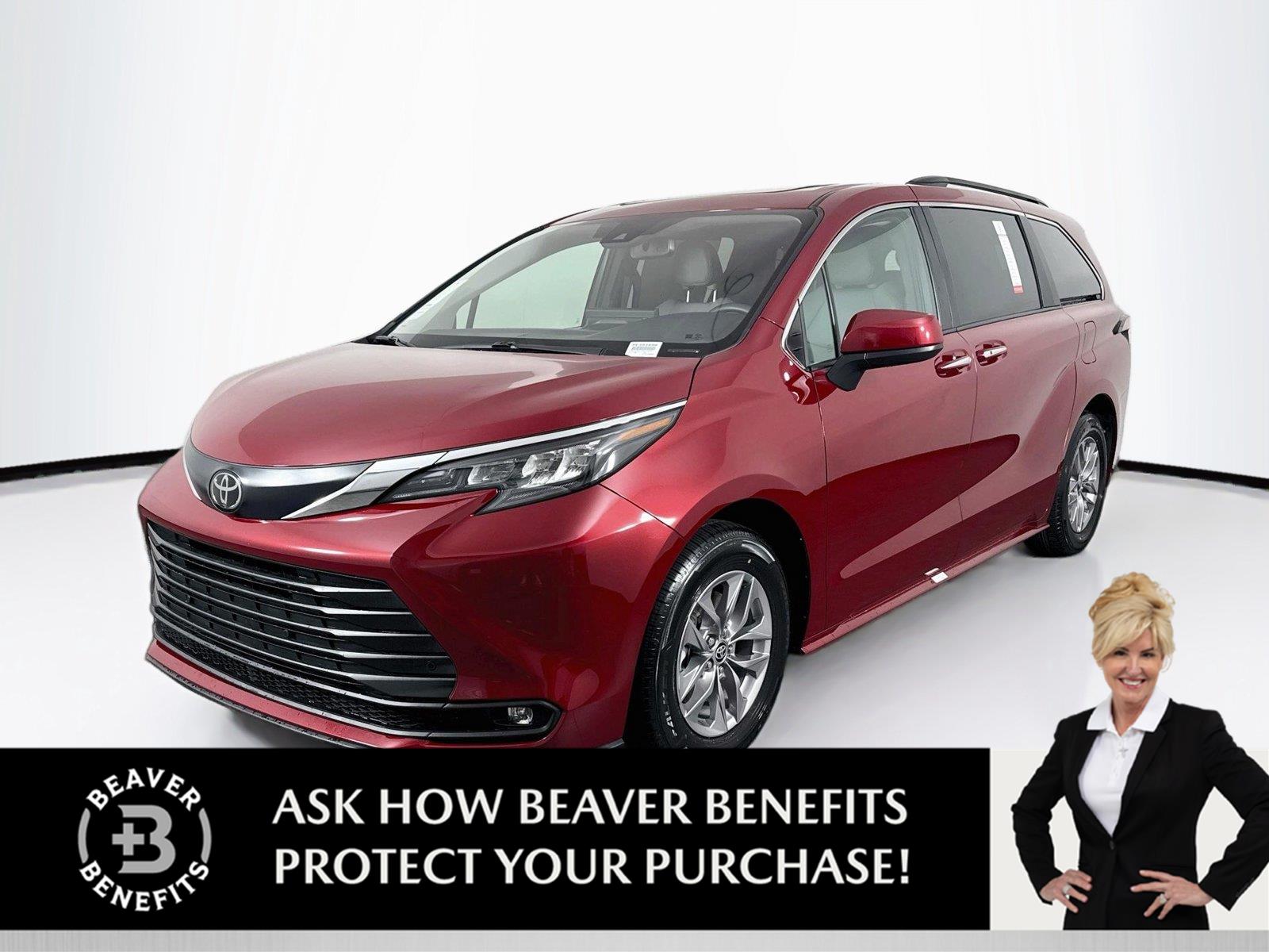 Red (Ruby Flare Pearl) 2026 Toyota Sienna Minivan Front-Wheel Drive Continuously Variable Transmission