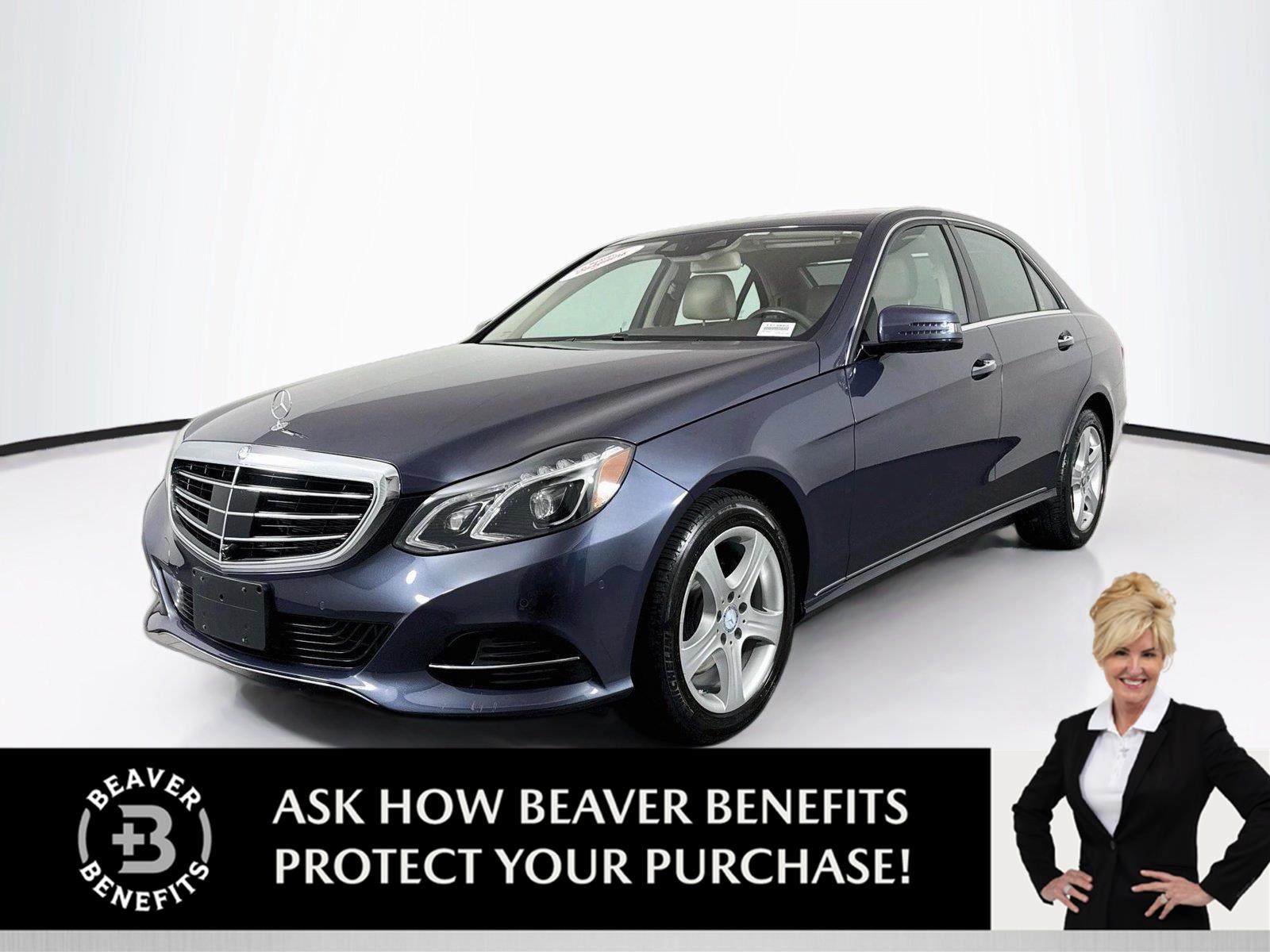 Indigo Blue Metallic 2015 Mercedes-Benz E-Class Sedan Rear-Wheel Drive Automatic