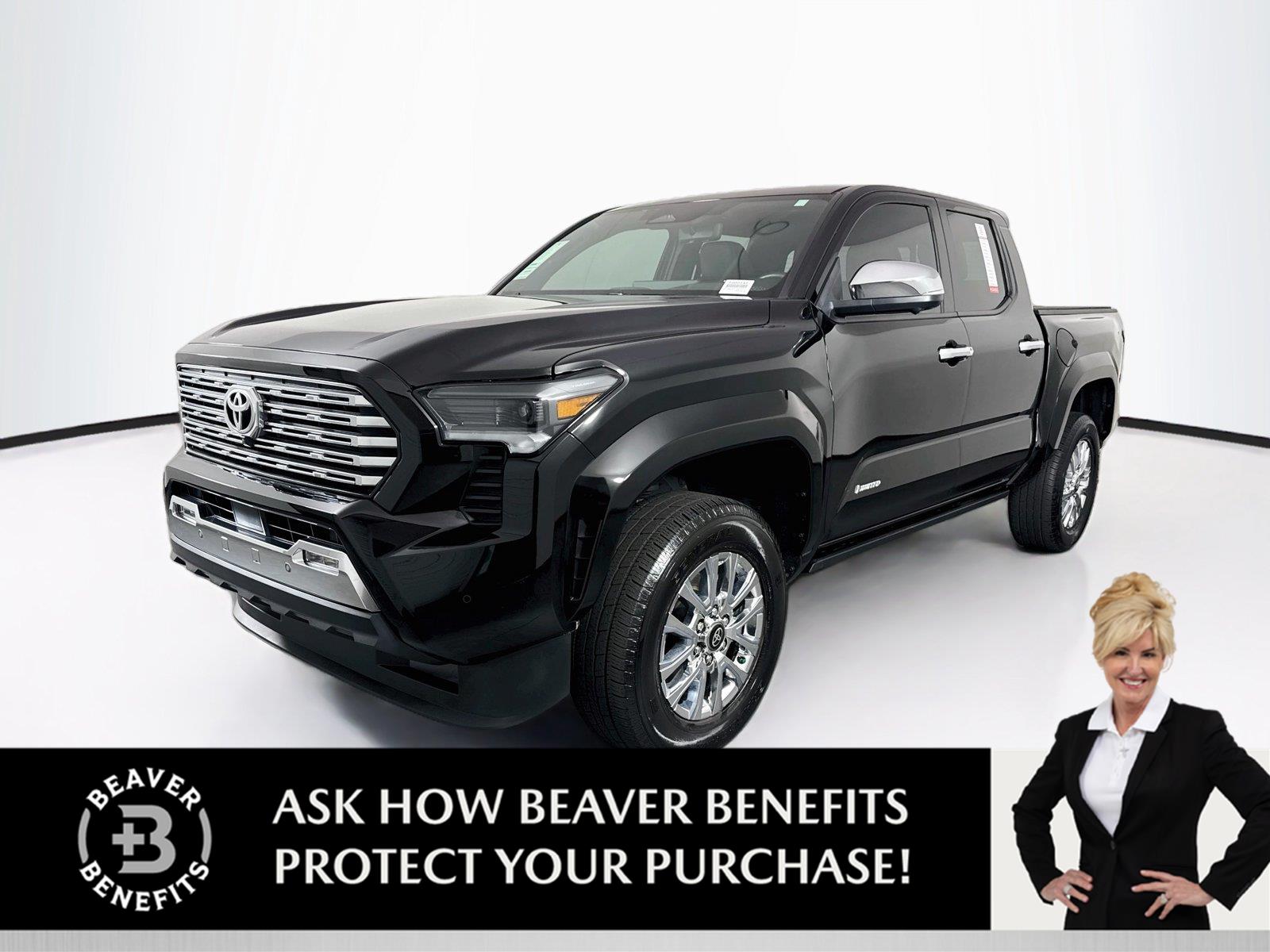 Black 2024 Toyota Tacoma Pickup Truck Four-Wheel Drive Automatic