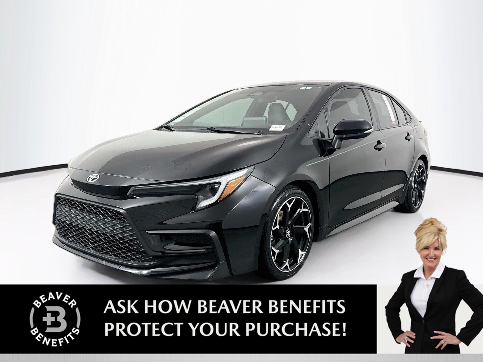 Midnight Black Metallic 2025 Toyota Corolla Sedan Front-Wheel Drive Continuously Variable Transmission