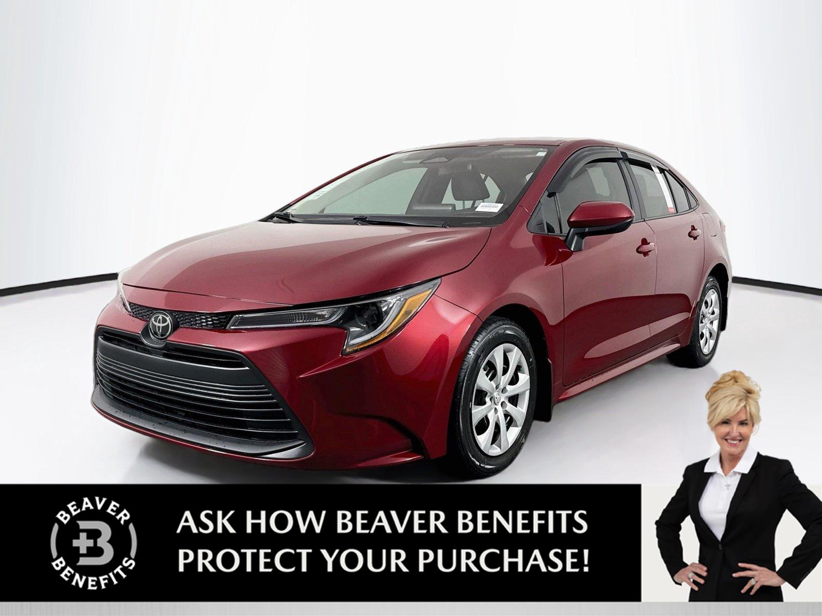 Red (Ruby Flare Pearl) 2025 Toyota Corolla Sedan Front-Wheel Drive Continuously Variable Transmission