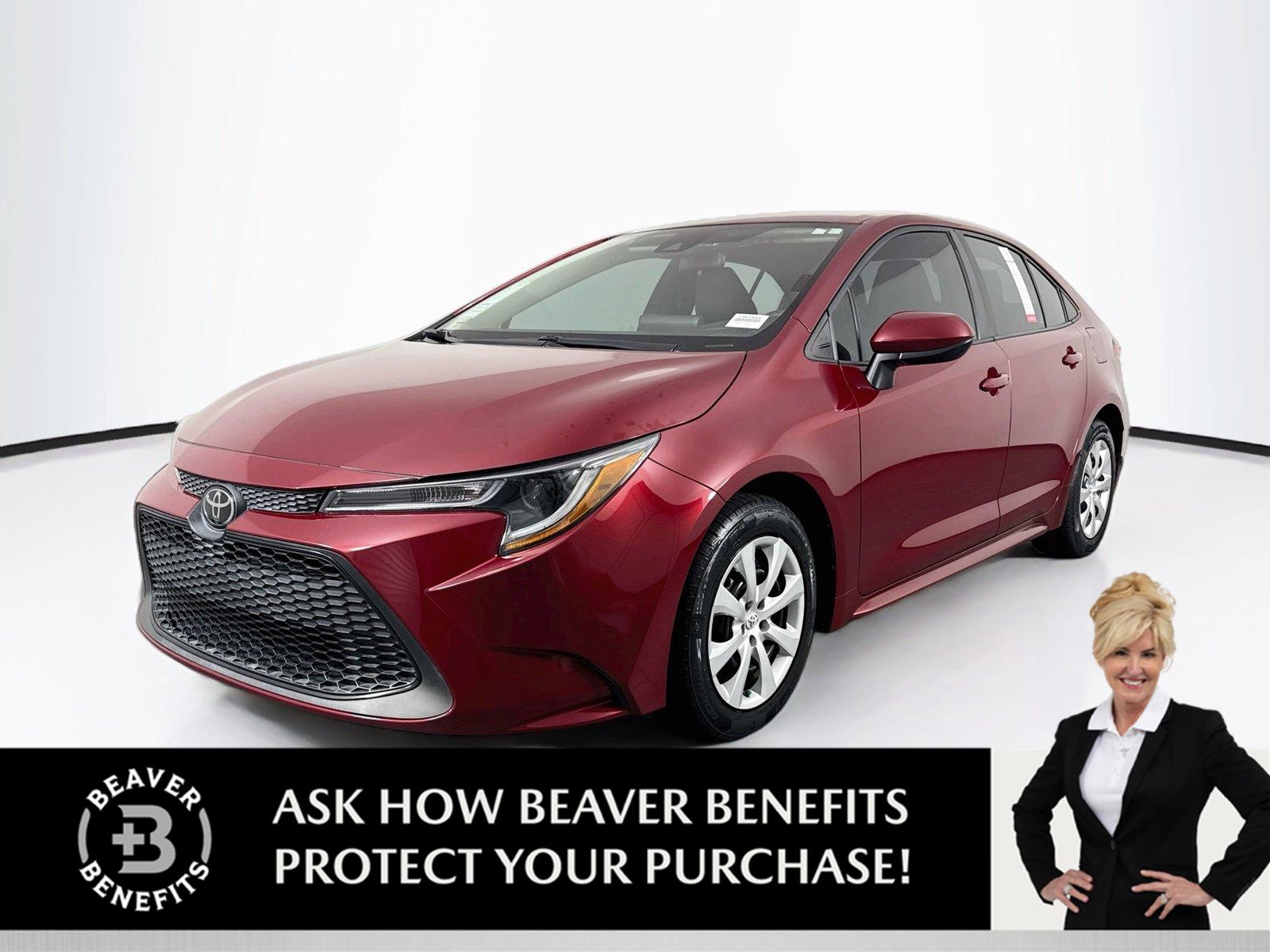 Red (Ruby Flare Pearl) 2022 Toyota Corolla Sedan Front-Wheel Drive Continuously Variable Transmission