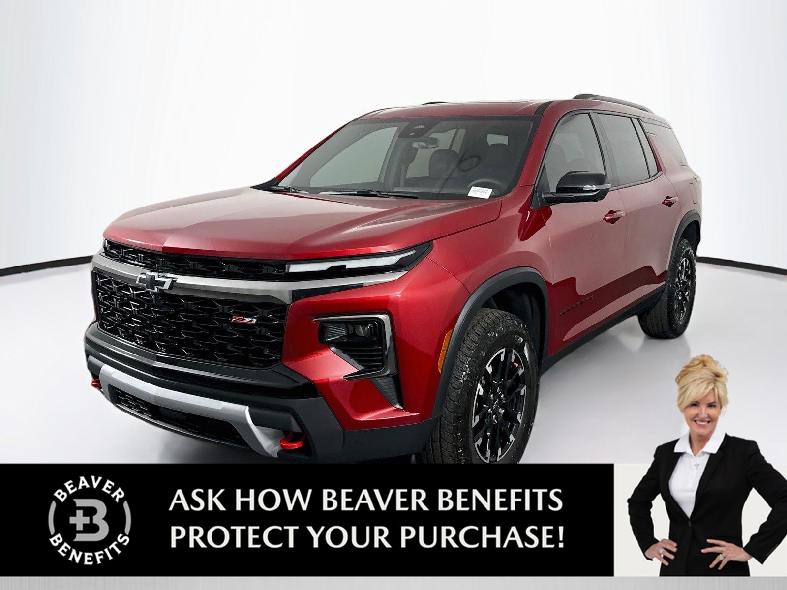 Radiant Red Tintcoat 2025 Chevrolet Traverse SUV / Crossover Four-Wheel Drive 8-Speed Automatic